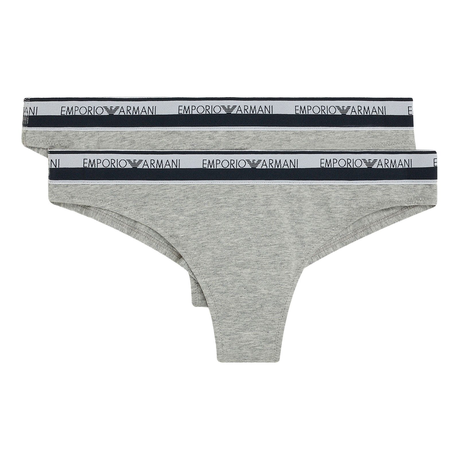 Emporio Armani Brasilslip Brazilian Brief Stretch Cotton (2-St., enthält 2 gleichfarbige Слипы) mit umlaufendem Markenschriftzug