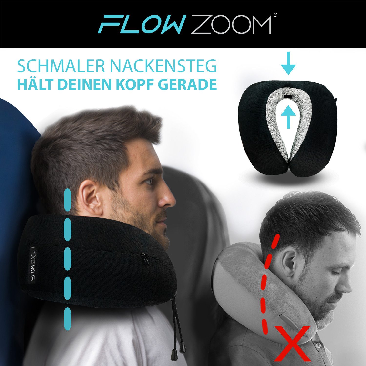FLOWZOOM Nackenhörnchen DREAM - Nackenkissen Flugzeug günstig online kaufen