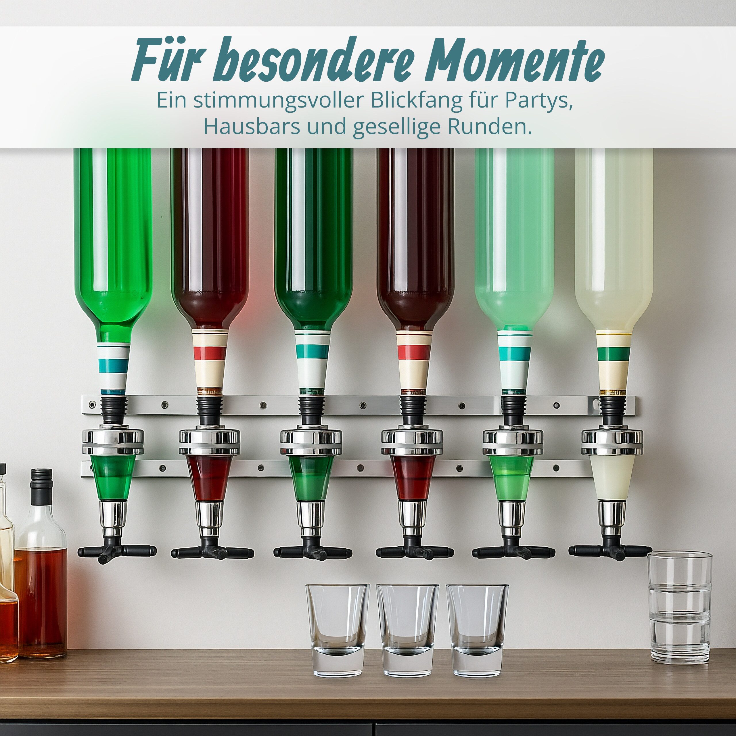relaxdays Bar-Butler Barbutler Wand, (1-St) – Bild 3 von 5