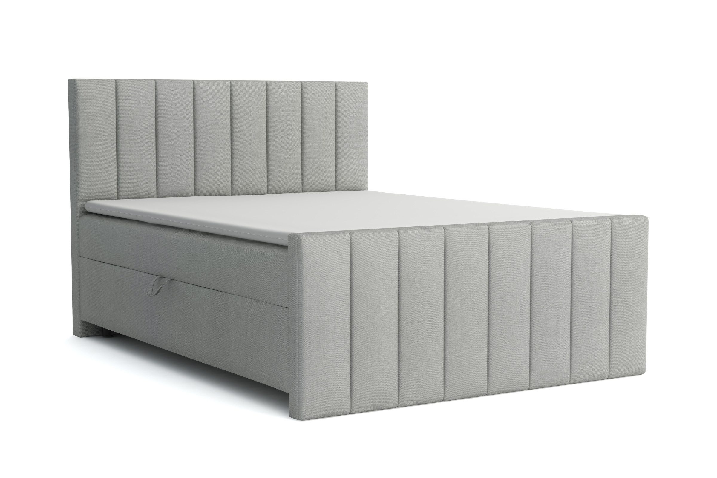 Deine Мебель 24 Boxspringbett FEN Boxspring Komplettbett Polsterbett (Velour Samt Beige Grau Hellgrau Anthrazit Schwarz Dunkelgrau, 4-St., Matratzen H3 / H4 optional), 120x200 140x200 160x200 180x200 200x200