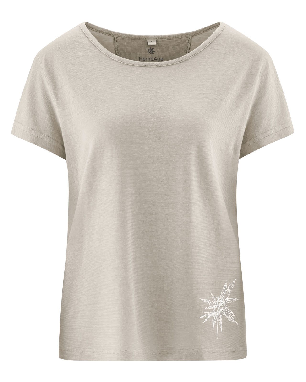 T-Shirt T-shirt mit Hanfprint Hanf/Biobaumwolle - Casual Fit