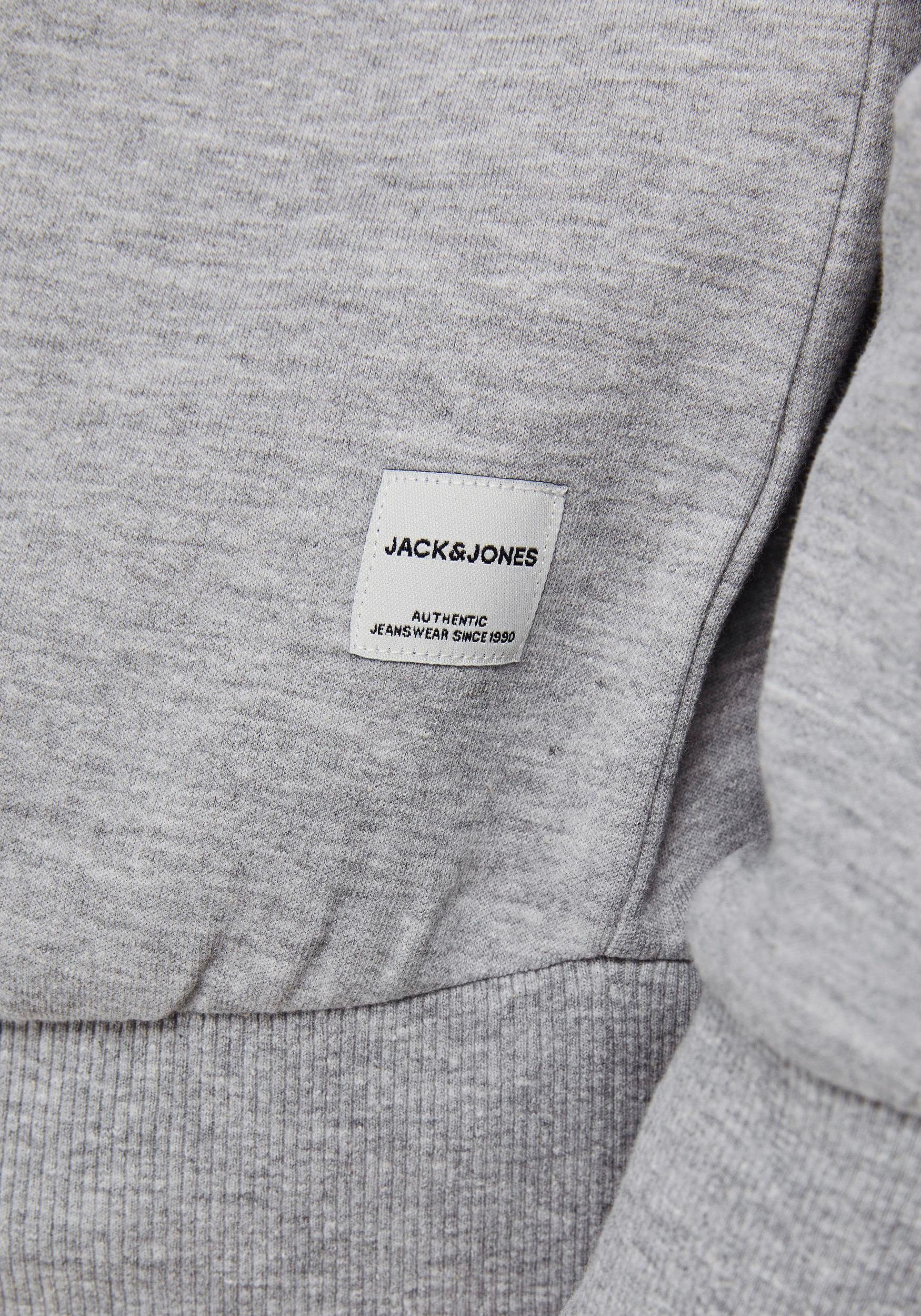 Jack & Jones PlusSize Sweatshirt (Packung) CREW SWEAT hellgrau-meliert NECK BASIC