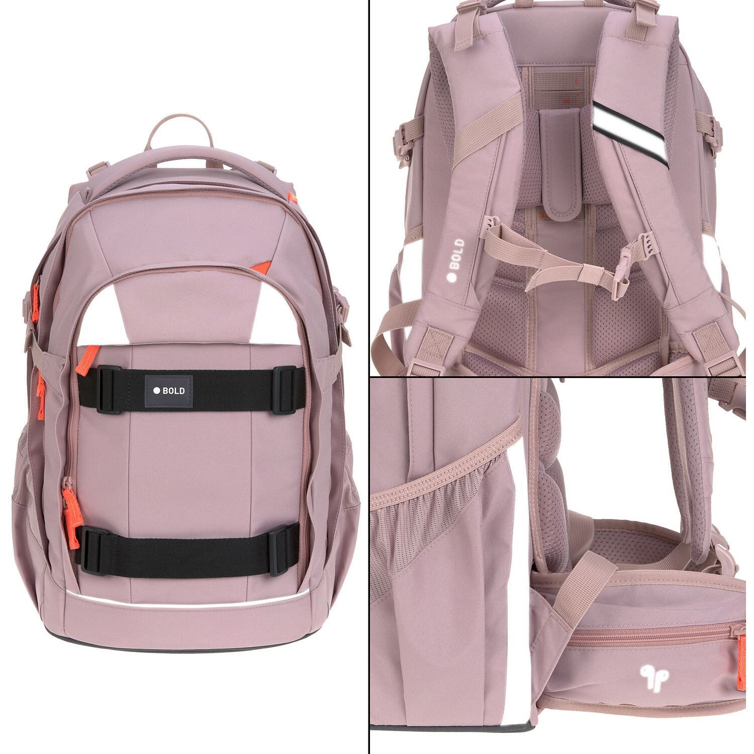 BOLD Schulrucksack School Backpack Origin Bold mauve