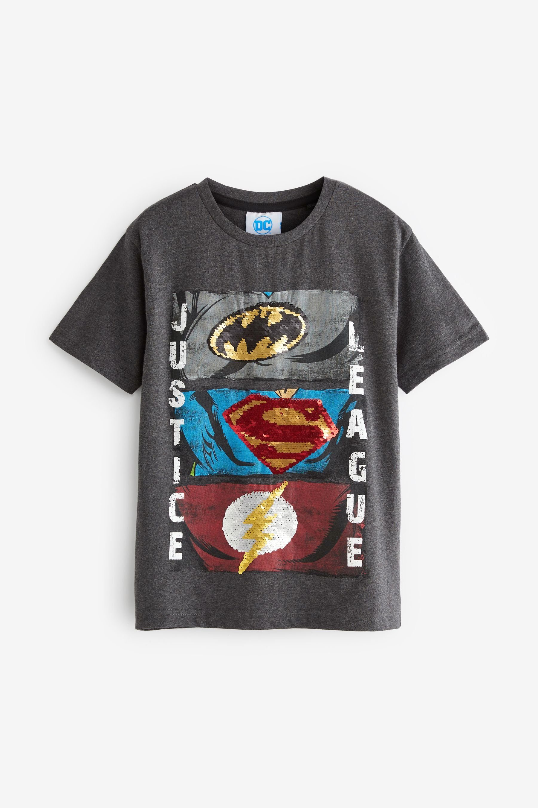 Pailletten mit (1-tlg) Justice Next League T-Shirt T-Shirt
