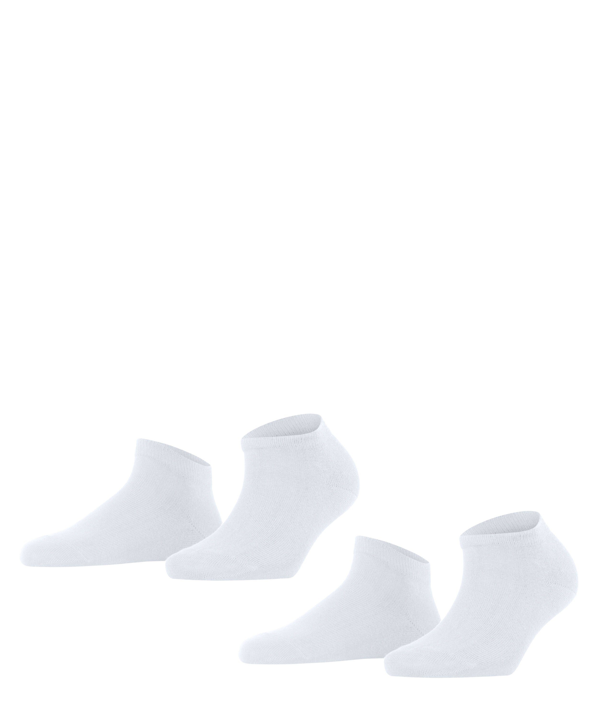 FALKE Sneakersocken Happy 2-Pack (2-Paar) Set aus 2 Paar Baumwollsneakern white (2000)