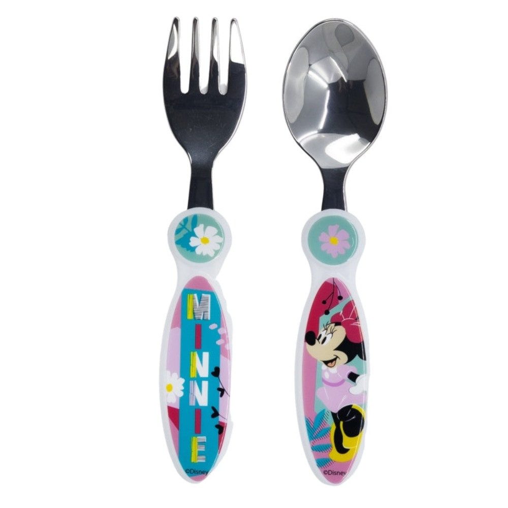 Tinisu Kinderbesteck Minnie Maus Kinder Besteck Set - 2 Teile