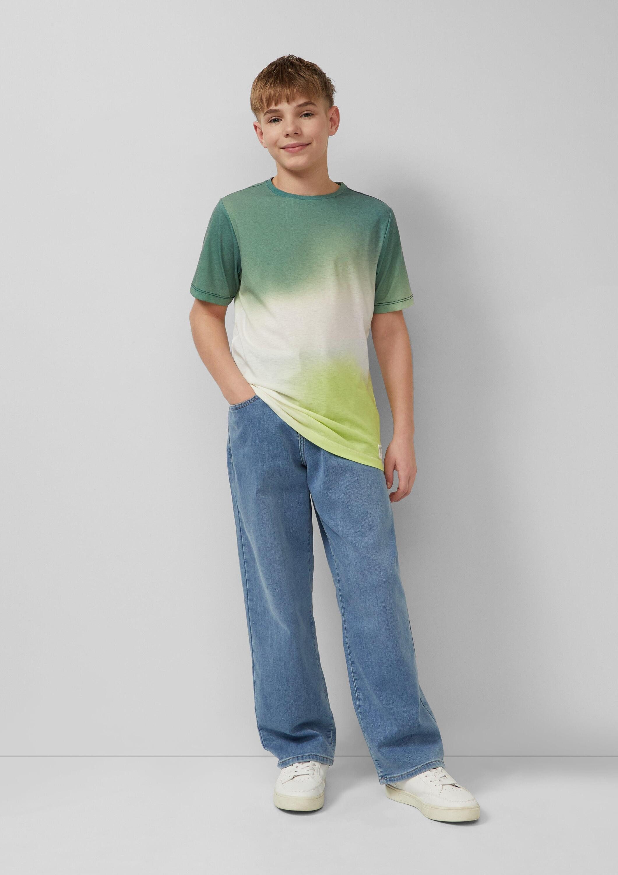 s.Oliver Kurzarmshirt T-Shirt T-Shirt mit Farbverlauf