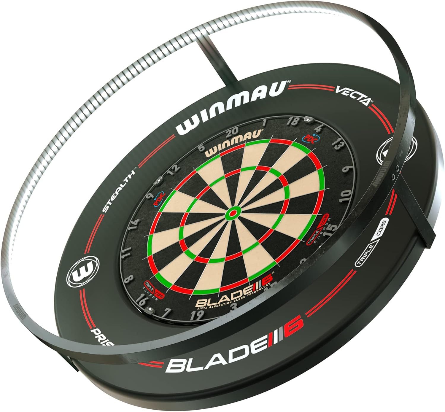 Winmau Dart-Wandschutz Plasma + Blade 6 Triple Core Carbon + Catchring