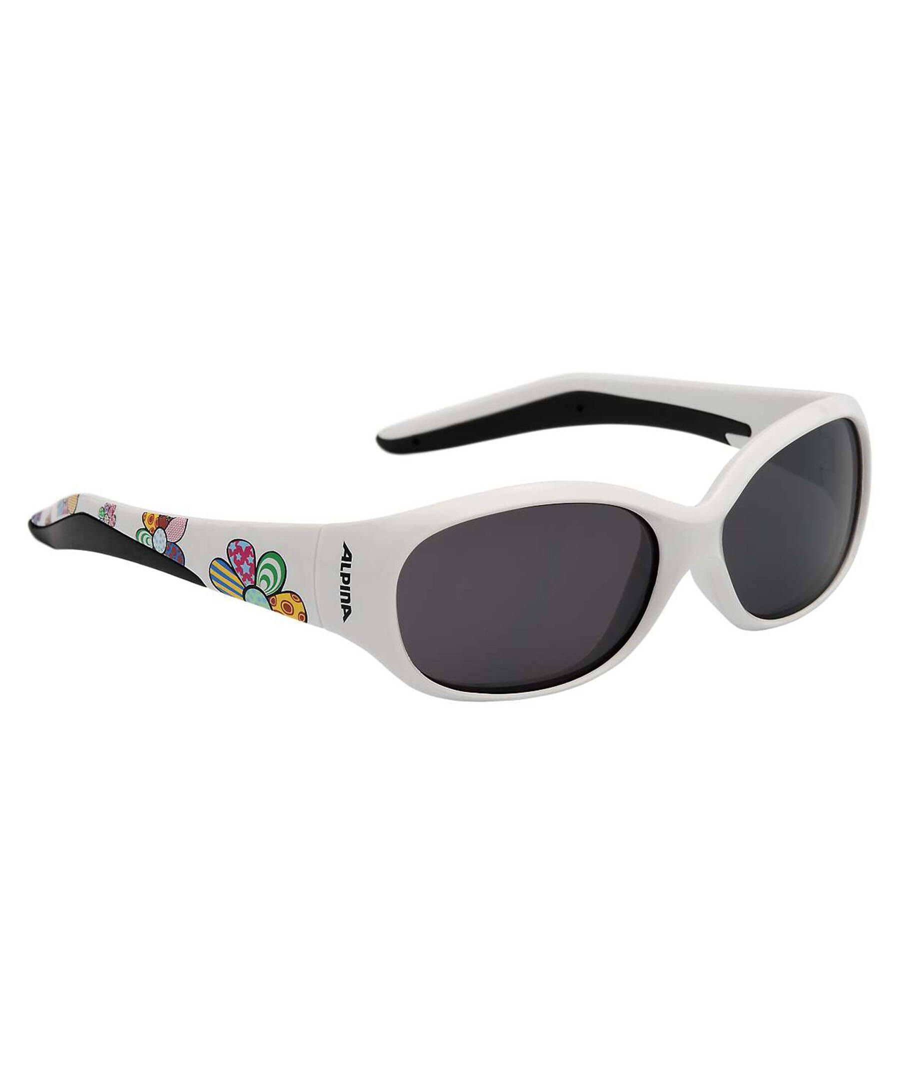 weiss Alpina Sports FLEXXY (100) Kinder Sportbrille KIDS Sonnenbrille