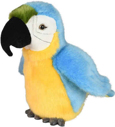 Uni-Toys Kuscheltier »Papagei - blau oder rot - 21 cm (Höhe) - Plüsch-Vogel - Plüschtier«