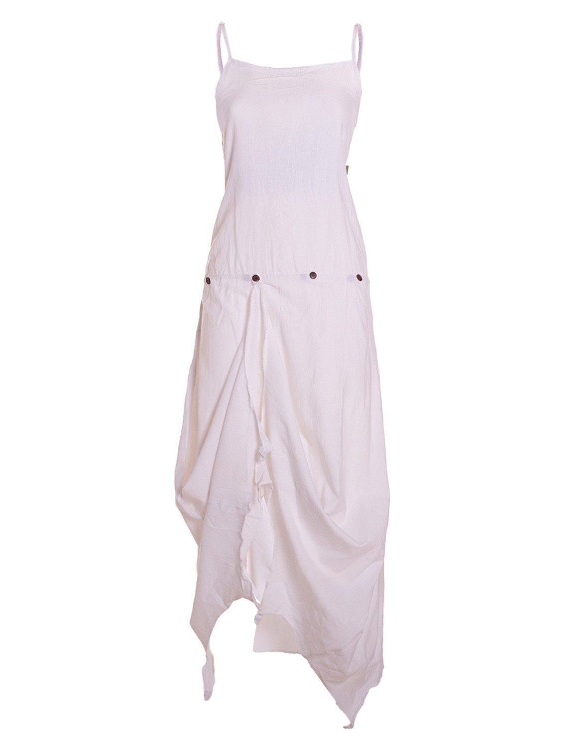Vishes Sommerkleid Strandkleid Damen Zipfel verstellbar Spaghettiträger Bau günstig online kaufen