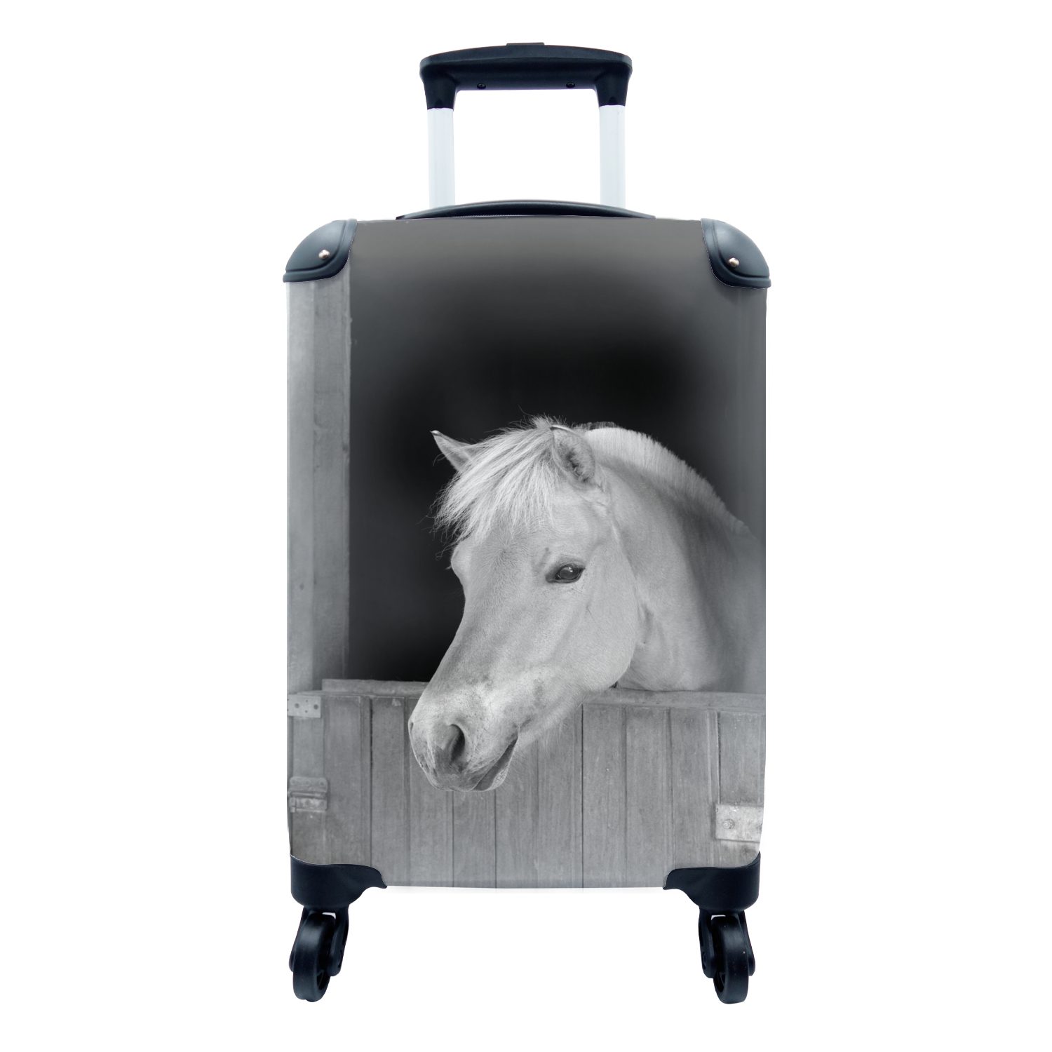 MuchoWow Handgepäckkoffer Koffer Handgepäck Fotokoffer Trolley Kinderkoffer Extra Leicht, 4 Rollen, Trolley Reisekoffer, Passend in 55x40x23 cm und 55x40x20 cm, Koffer Hartschalenkoffer