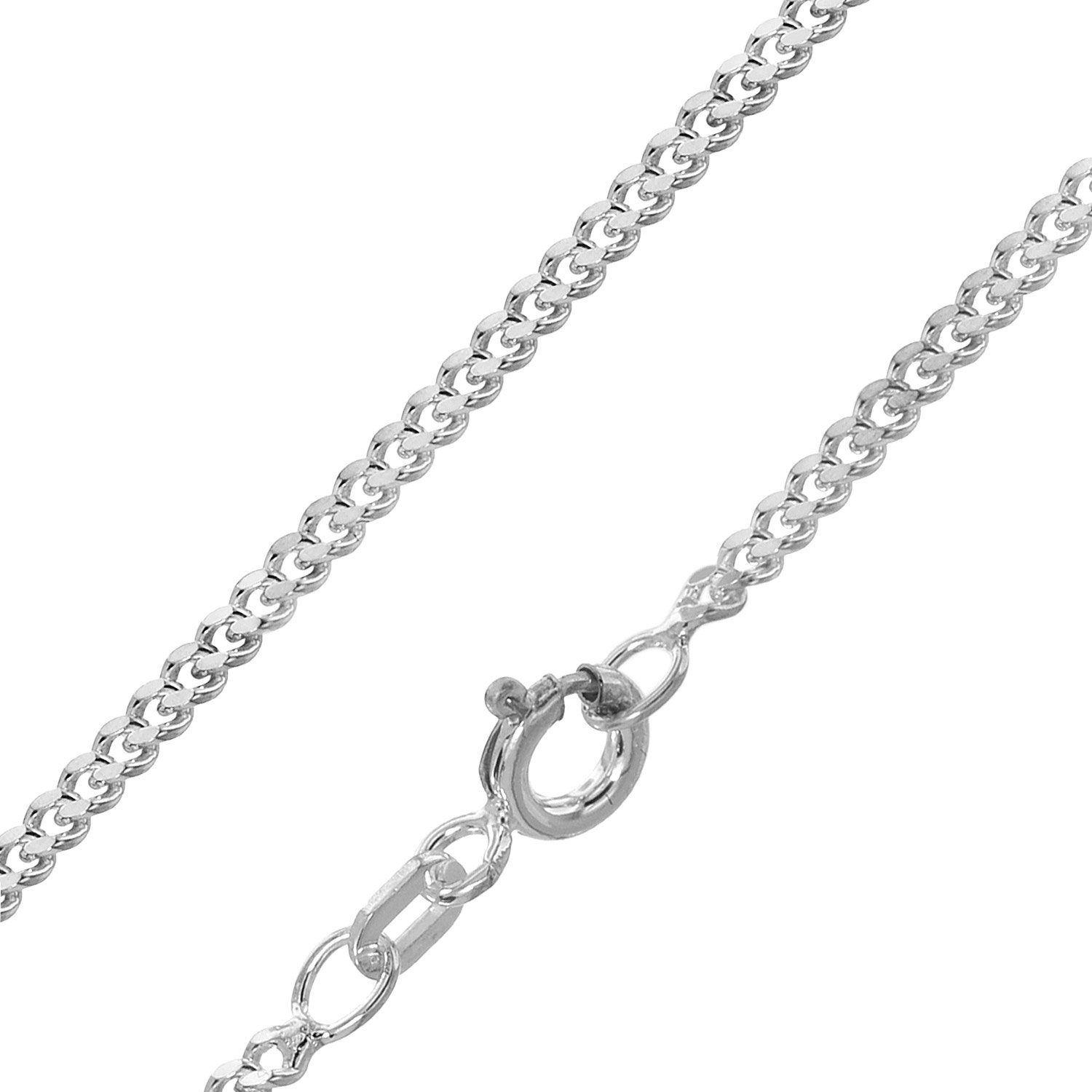 trendor Panzerkette Silberkette für Anhänger 925 Silber rhodiniert Panzer 2 günstig online kaufen