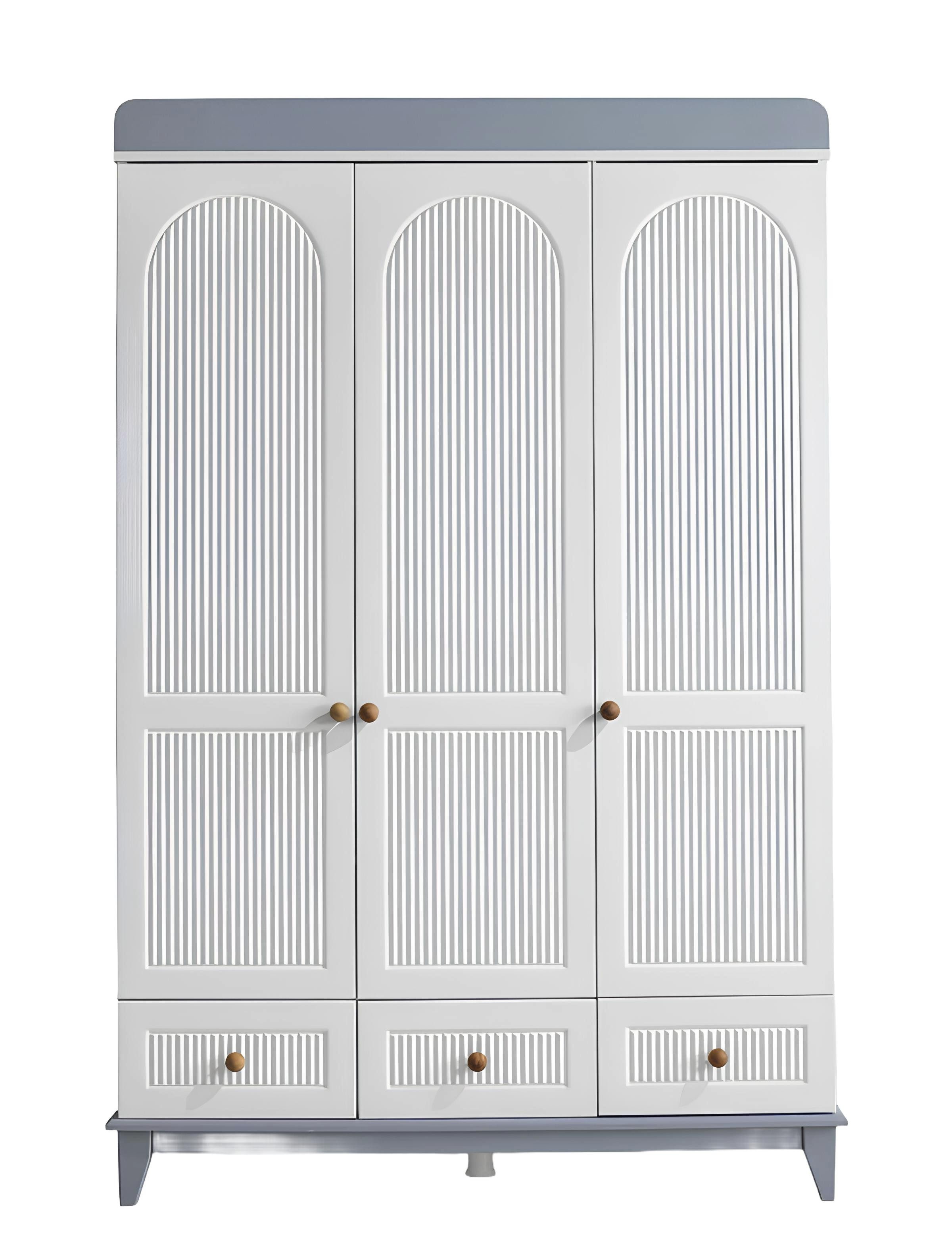 Xlmoebel Kleiderschrank Moderner Holzschrank in Weiß für das Kinderzimmer (Kleiderschrank) Hergestellt in Europa