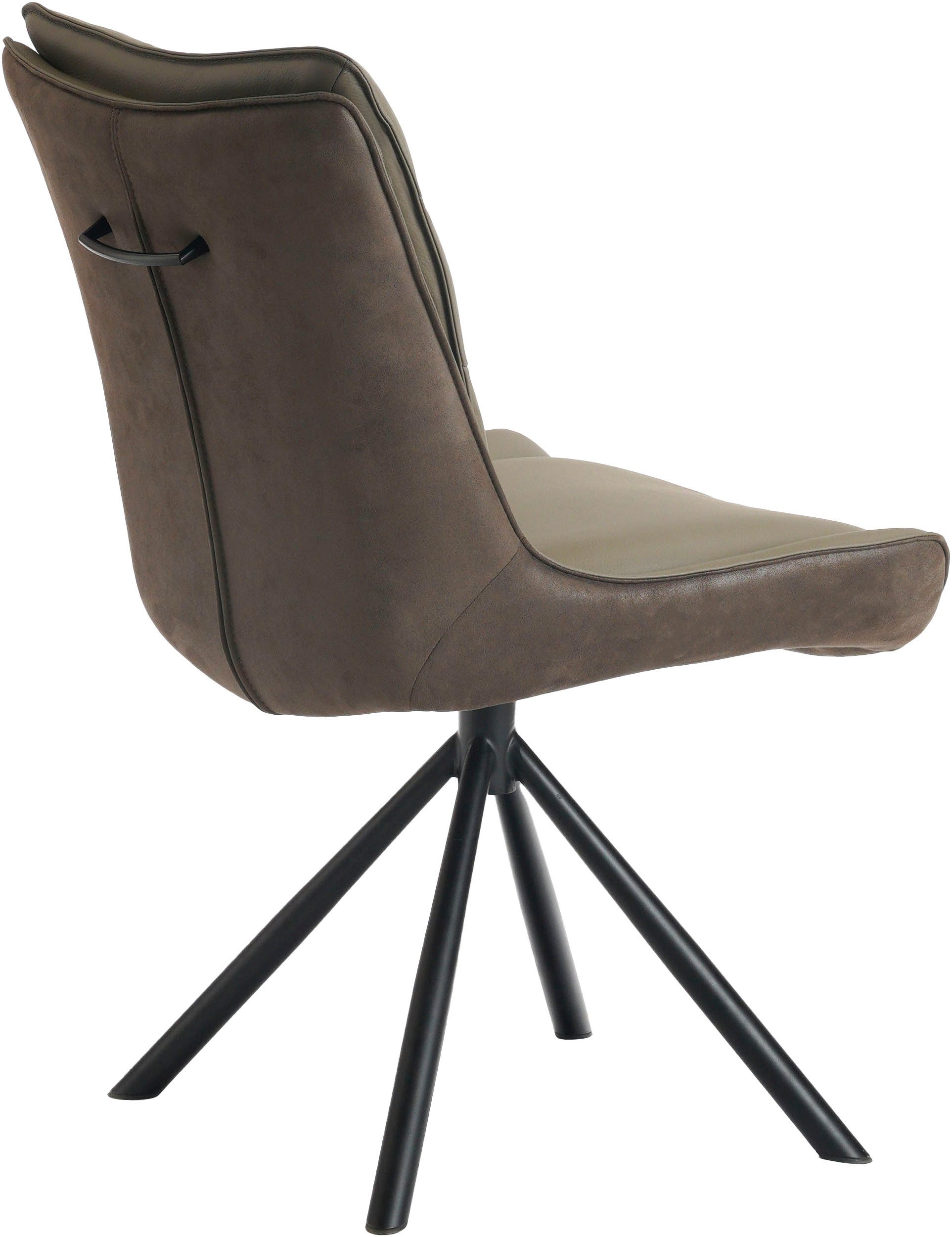 Jockenhöfer Gruppe Drehstuhl Maurice (Set, 2 St) (Set, 2 St), Echtleder, inklusive Drehfunktion (360), bis 150kg belastbar – Bild 5 von 5