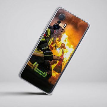 DeinDesign Handyhülle Feuerwehr Feuer Lebensretter Volunteer Firefighter, Xiaomi 11T Pro 5G Silikon Hülle Bumper Case Handy Schutzhülle