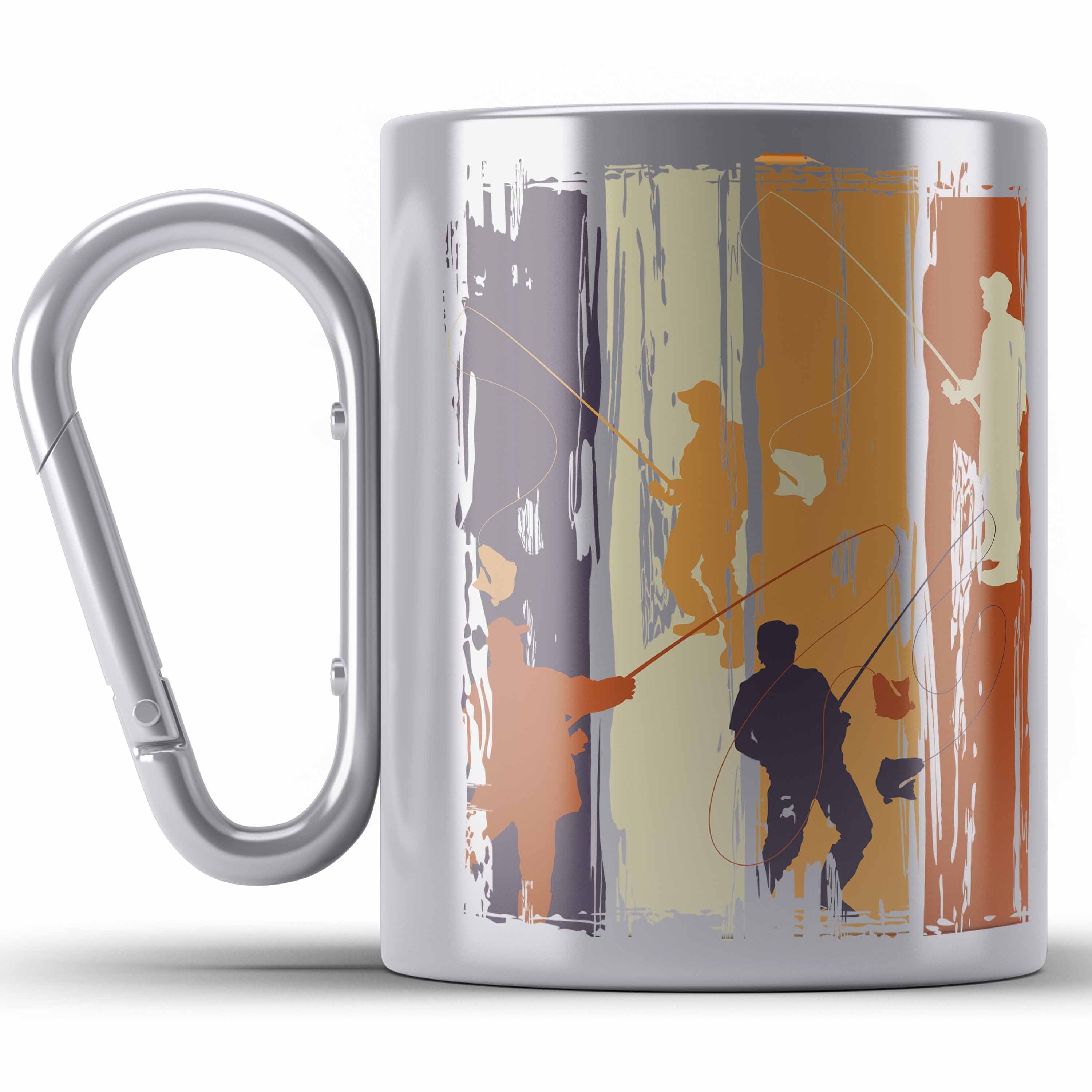 Trendation Thermotasse Angler Edelstahl Tasse Geschenk Männer Grafik Lustig für Fischer Gesch