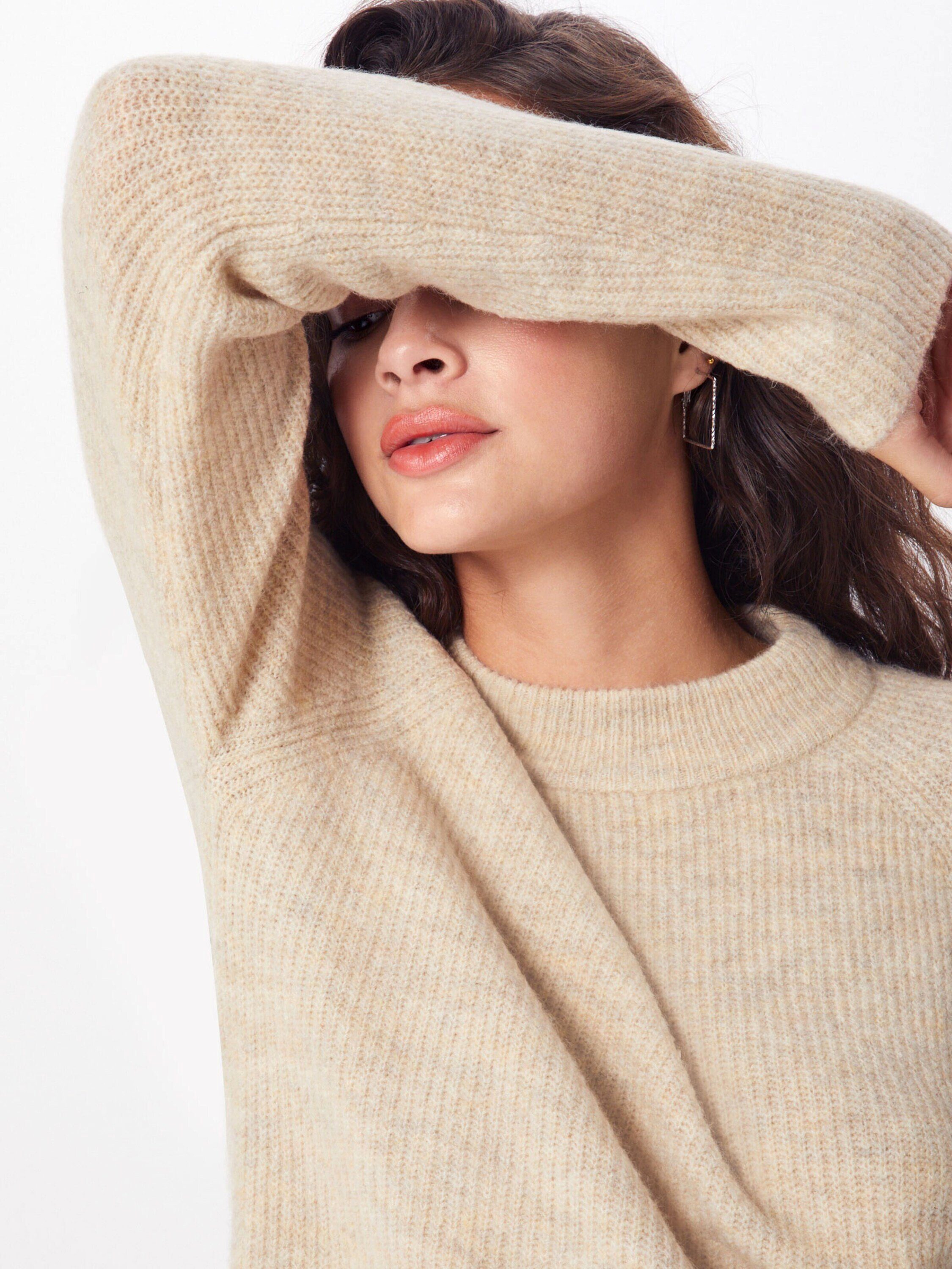 pieces Stehkragenpullover Ellen (1-tlg) Plain/ohne Details