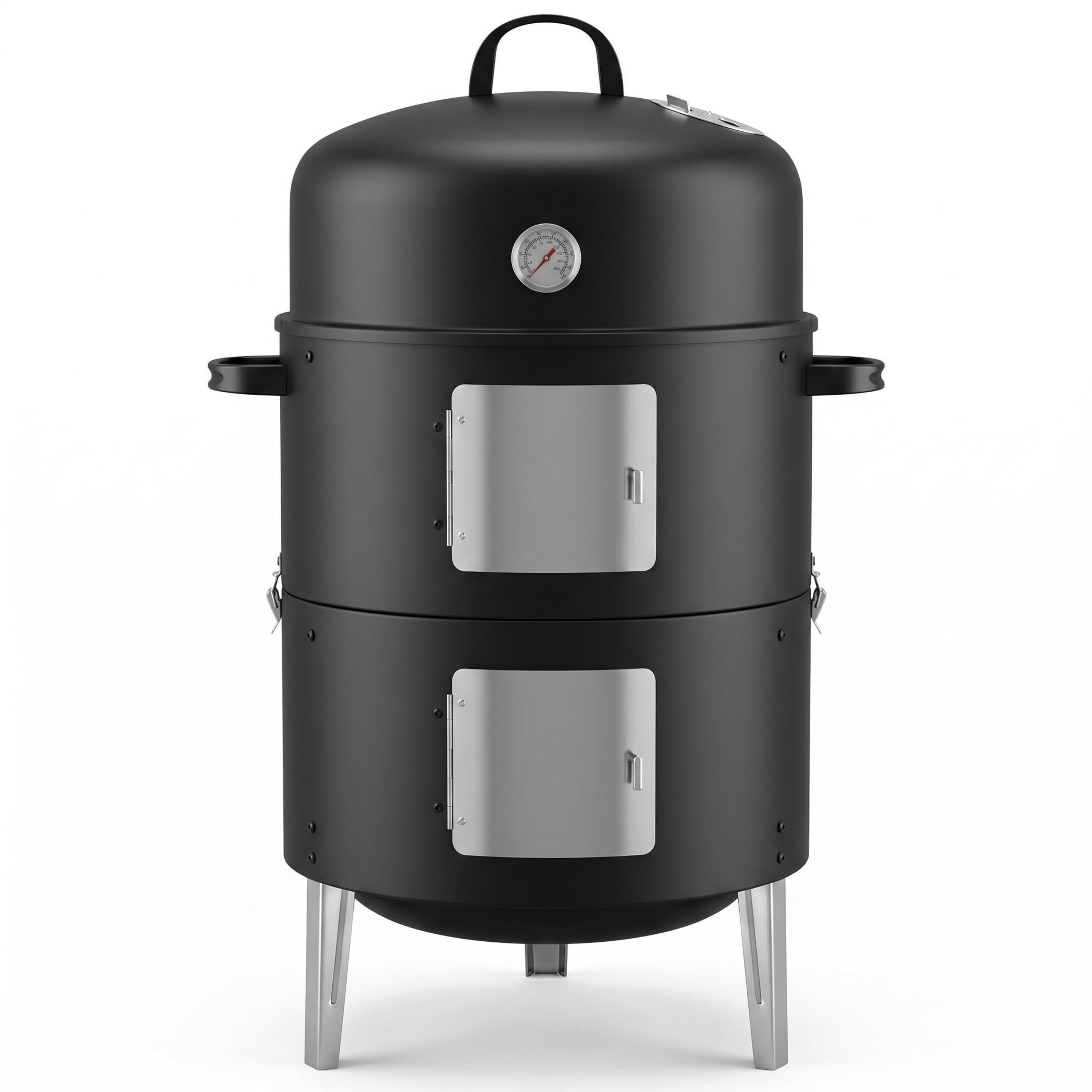 GLÜHZONE Holzkohlegrill RS 400, Smoker 3 in 1, BBQ, Grill, Feuerstelle