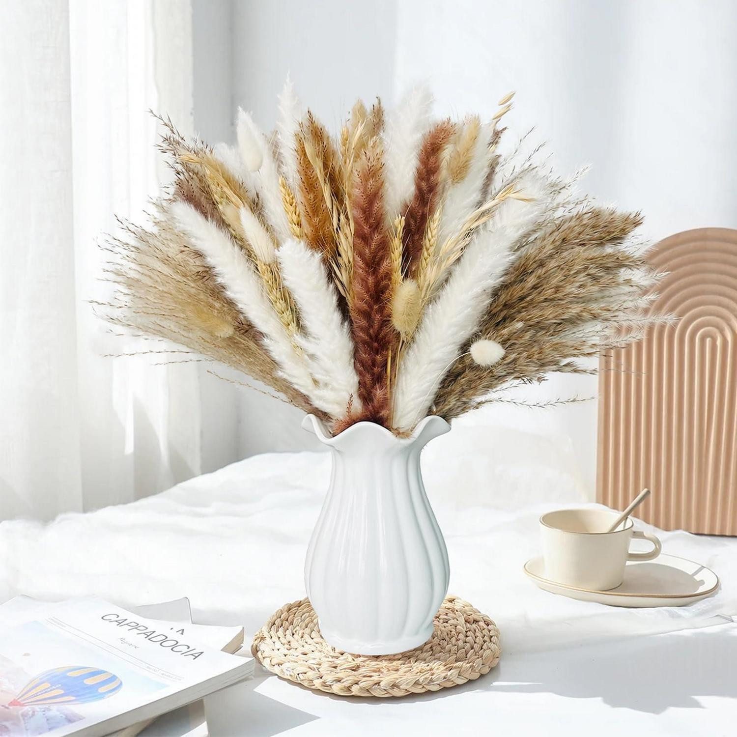 Trockenblume Trockenblumen Pampasgras Deko 43cm Boho, LuxusKollektion, Höhe 10 cm