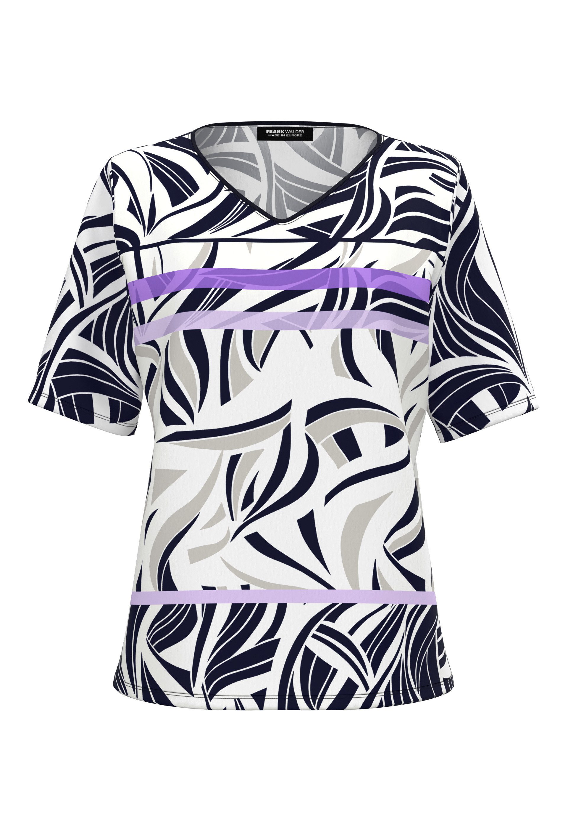 FRANK WALDER Kurzarmshirt im modischen Print günstig online kaufen