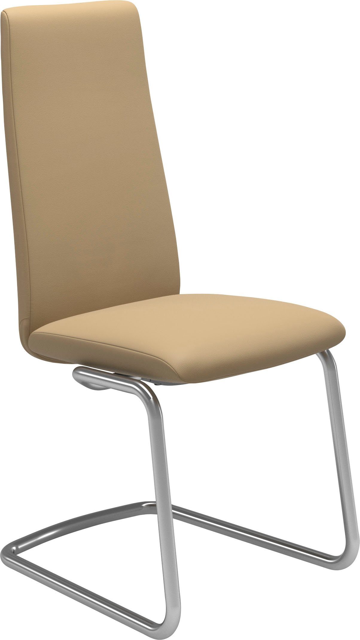 Chrom High aus Laurel, Stressless® Back, Größe glänzend in mit Polsterstuhl Stahl Beinen M,