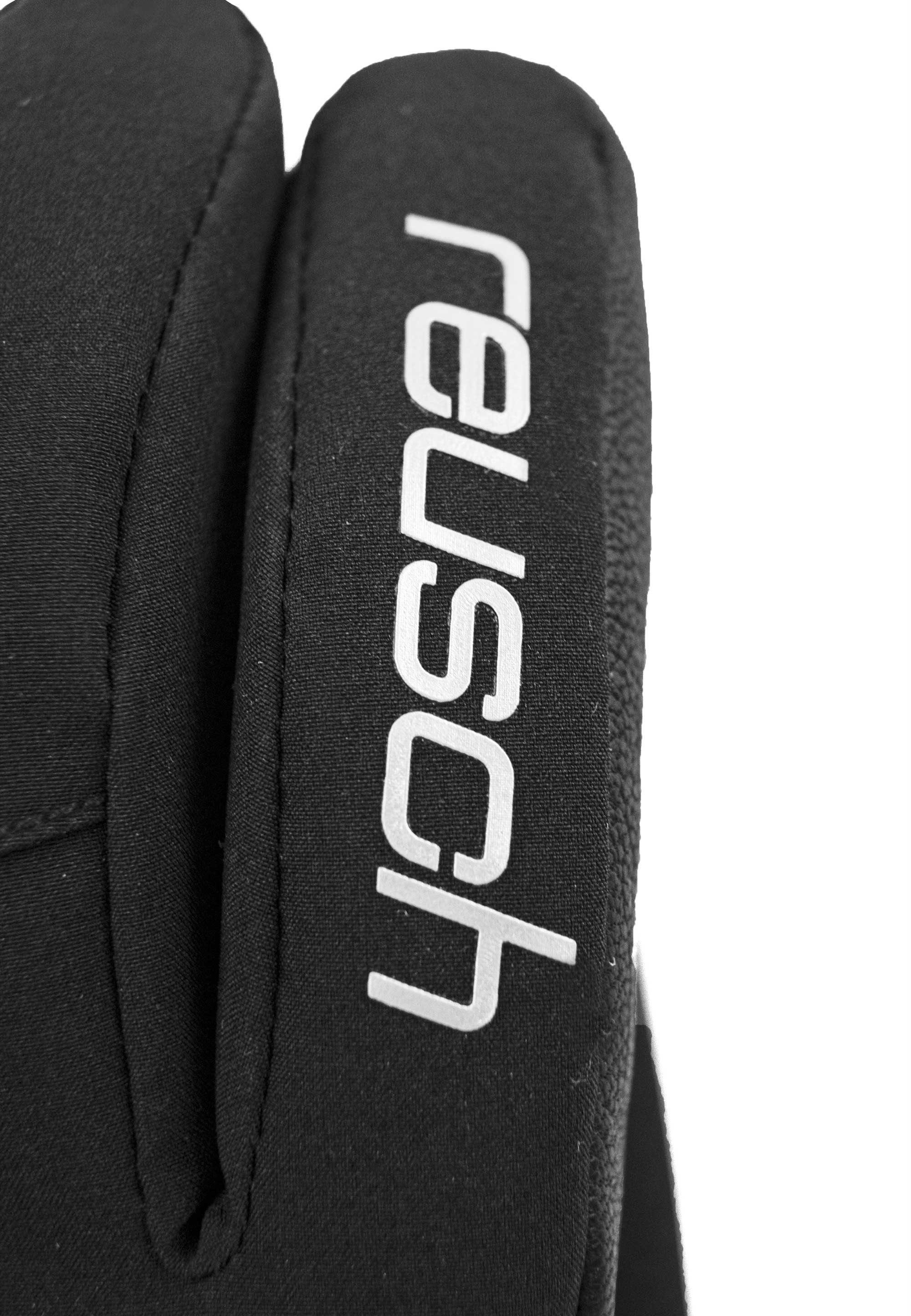Skihandschuhe Reusch aus STORMBLOXX™ und Tessa wasserdichtem Material atmungsaktivem schwarz-silberfarben