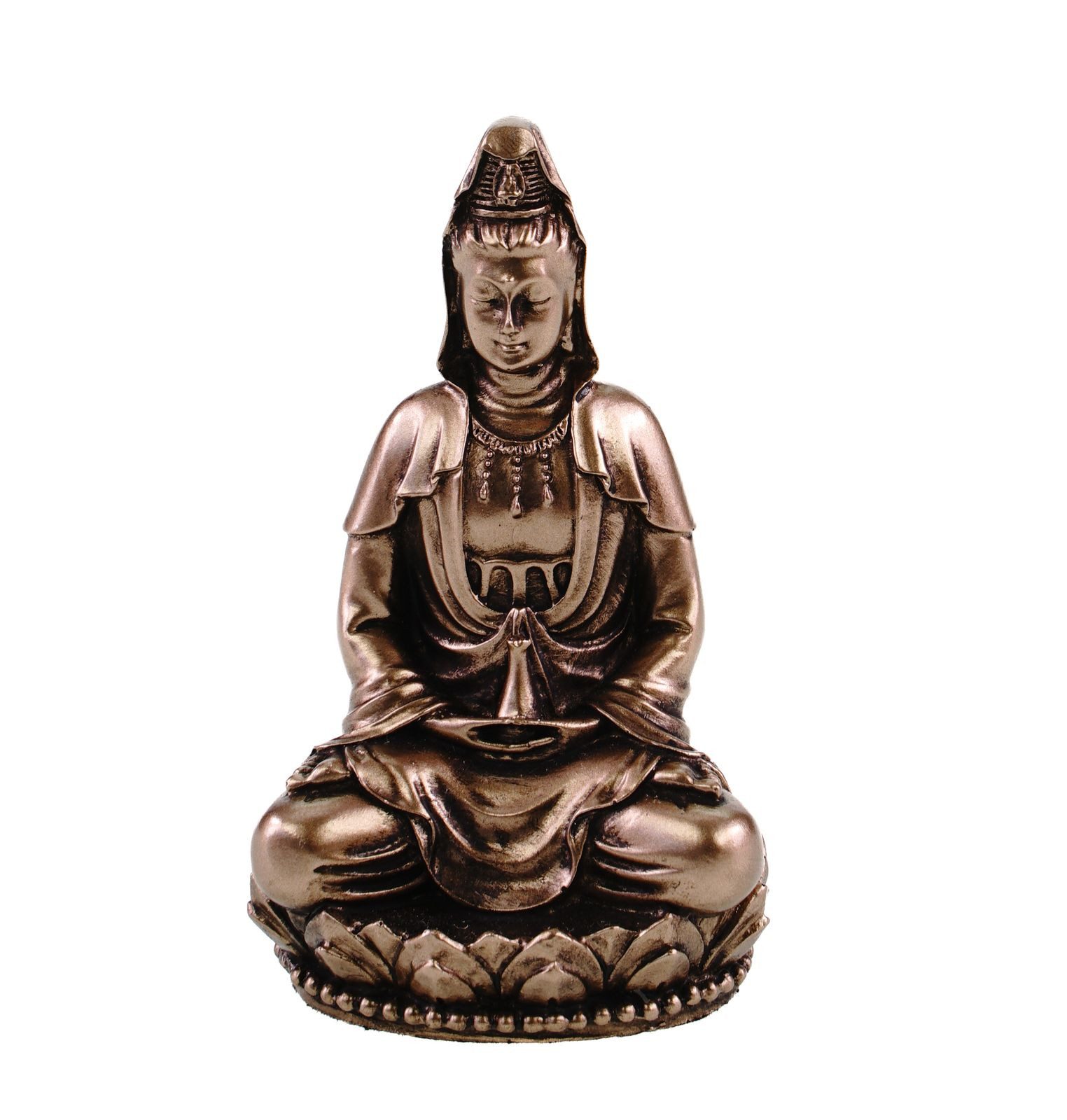Dekofigur NiGuan Yin Figur Miniatur Indische Göttin der Barmherzigkeit Veronese
