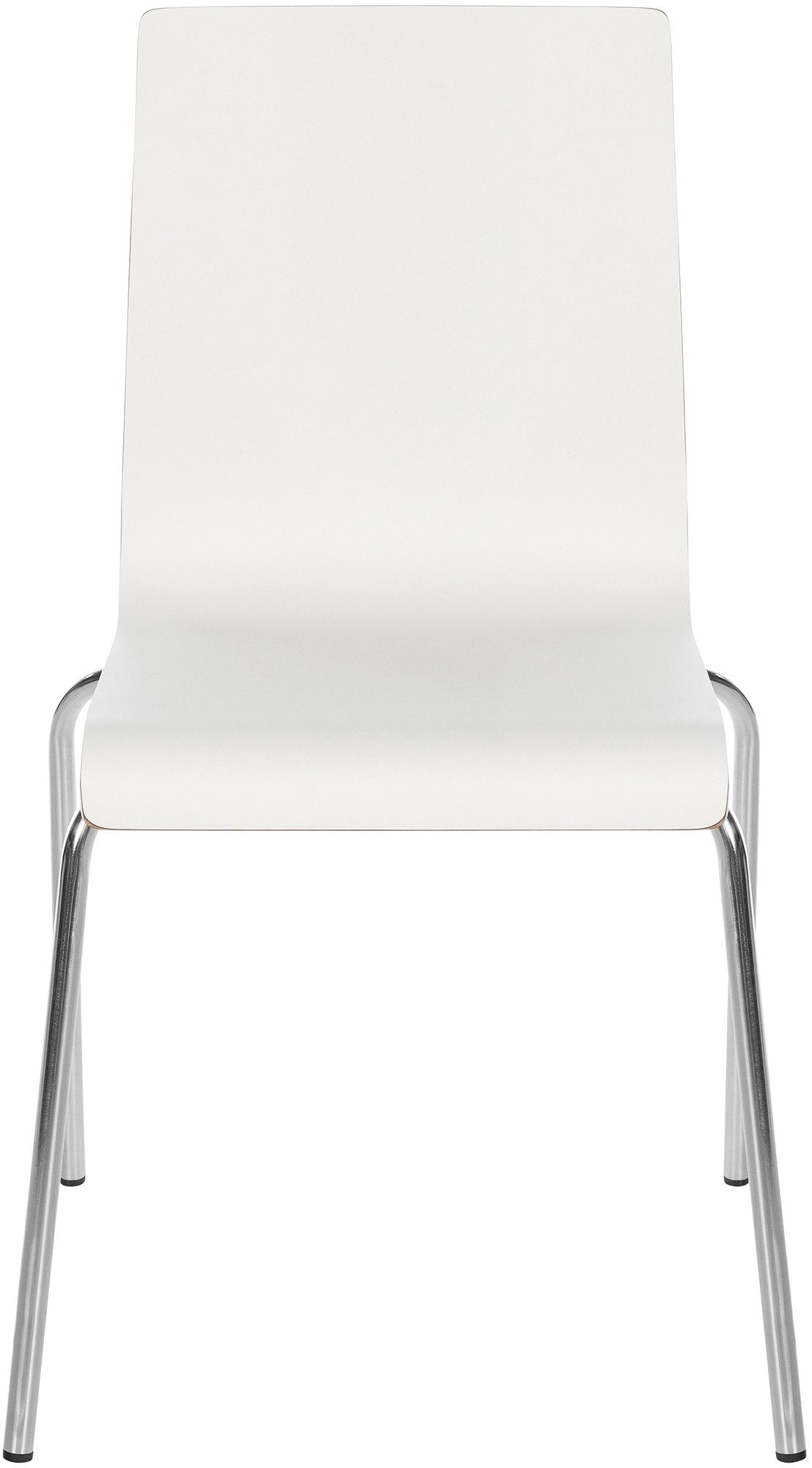 CLP Besucherstuhl Gahanna (4er Set), stapelbar, Sitze aus HPL-Laminatfurnier – Bild 5 von 5