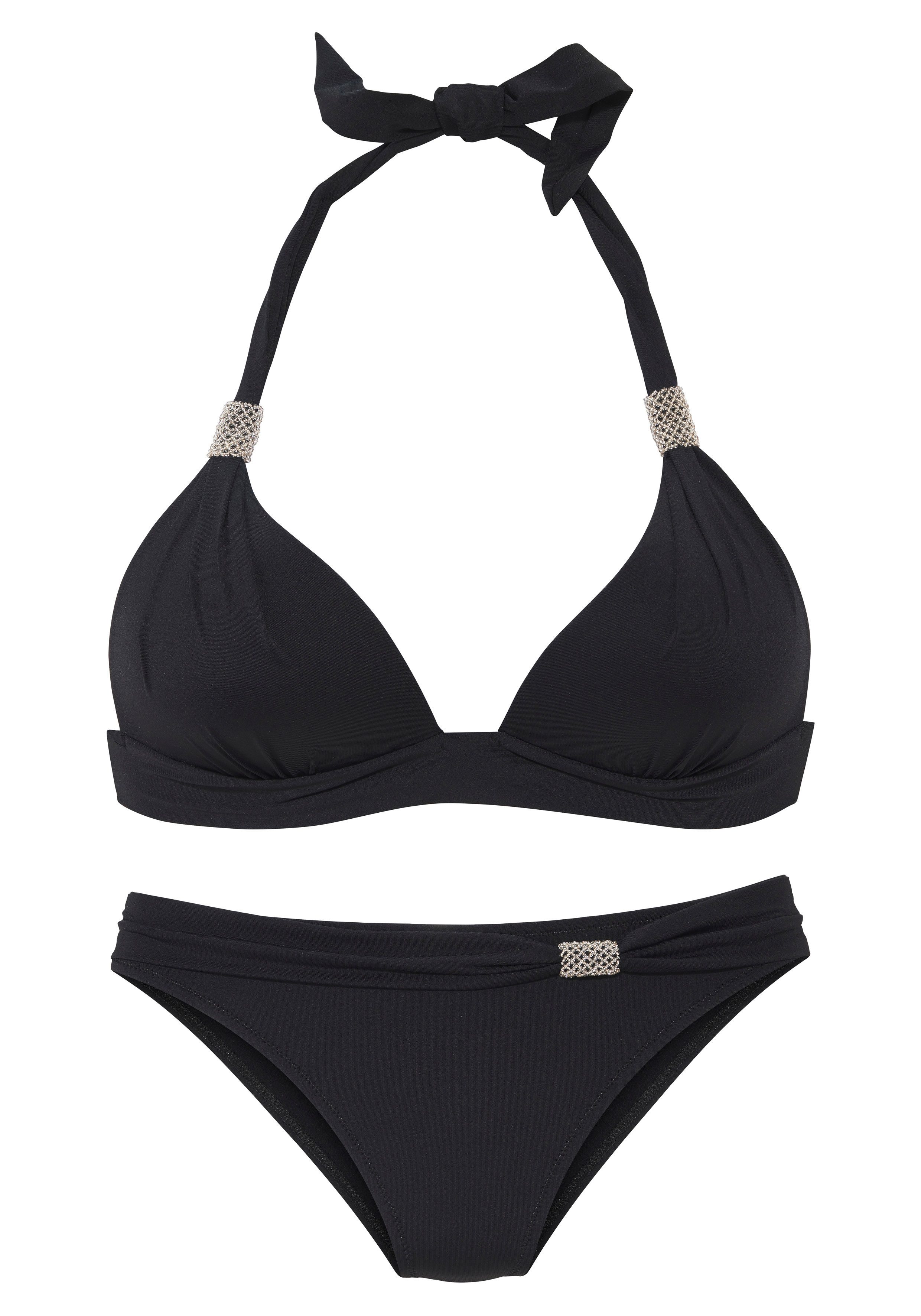 LASCANA Triangel-Bikini mit Details aus Zierperlen. € 74,99