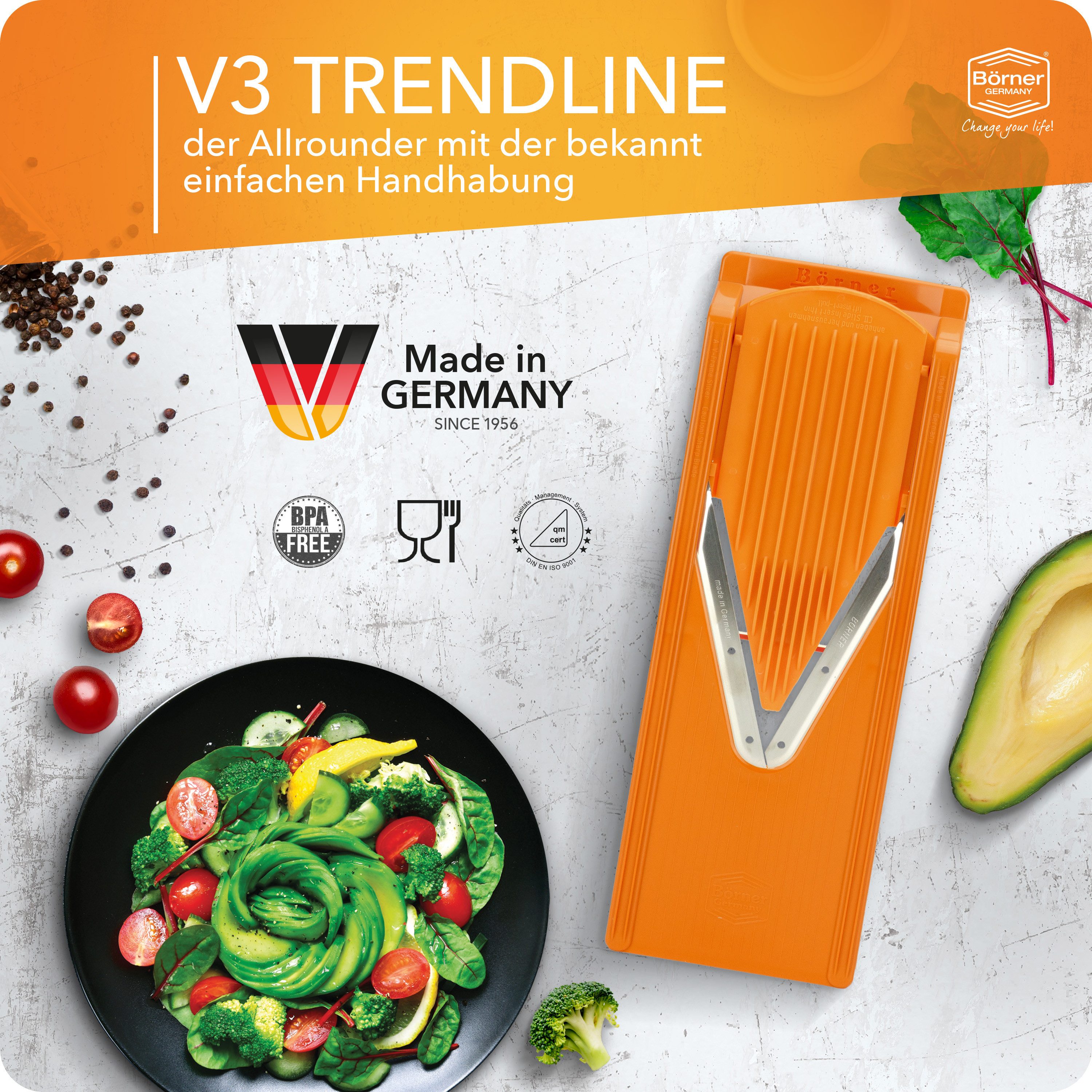 Börner Gemüsehobel Gemüsehobel V3 TrendLine Starter Set