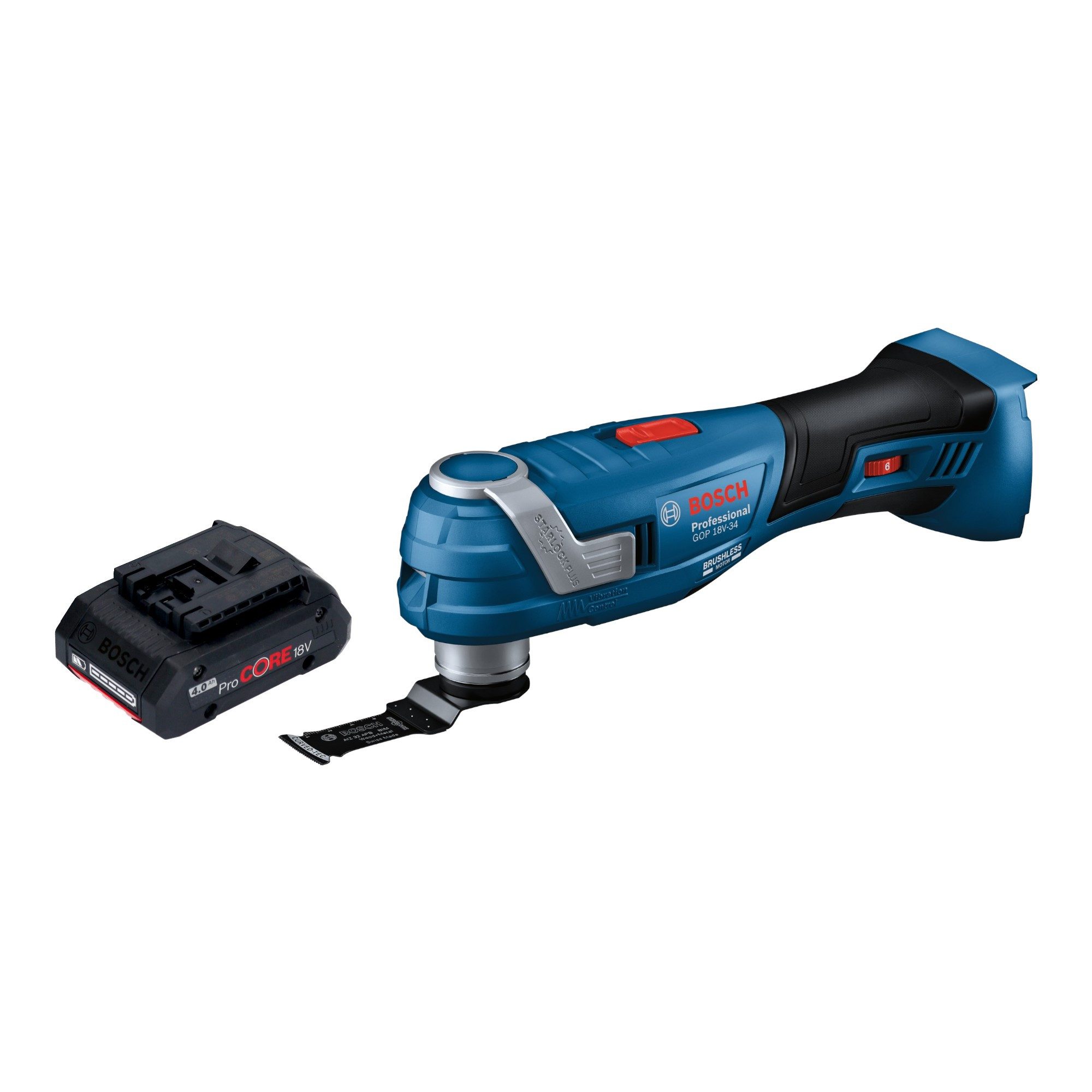 Bosch Professional Akku-Multifunktionswerkzeug GOP 18V-34 Professional Akku Multi Cutter 18 V Starlock Plus