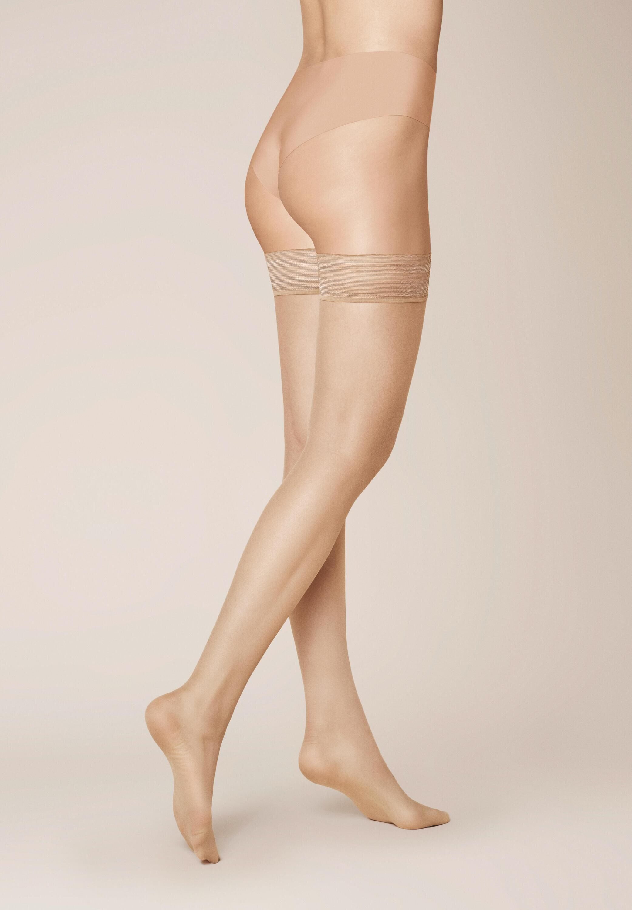 KUNERT Тонкі панчохи Beauty 7 (1-Paar) Hauchdünne Halterlose Гольфи in natürlichem Nude-Look