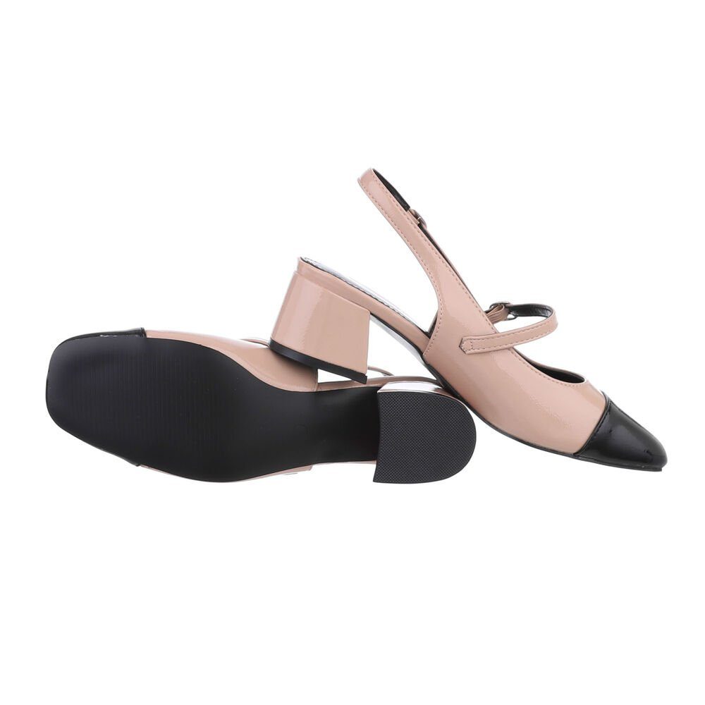 Ital-Design Damen Abendschuhe Elegant Schnürpumps Blockabsatz Schnür- & Rie günstig online kaufen