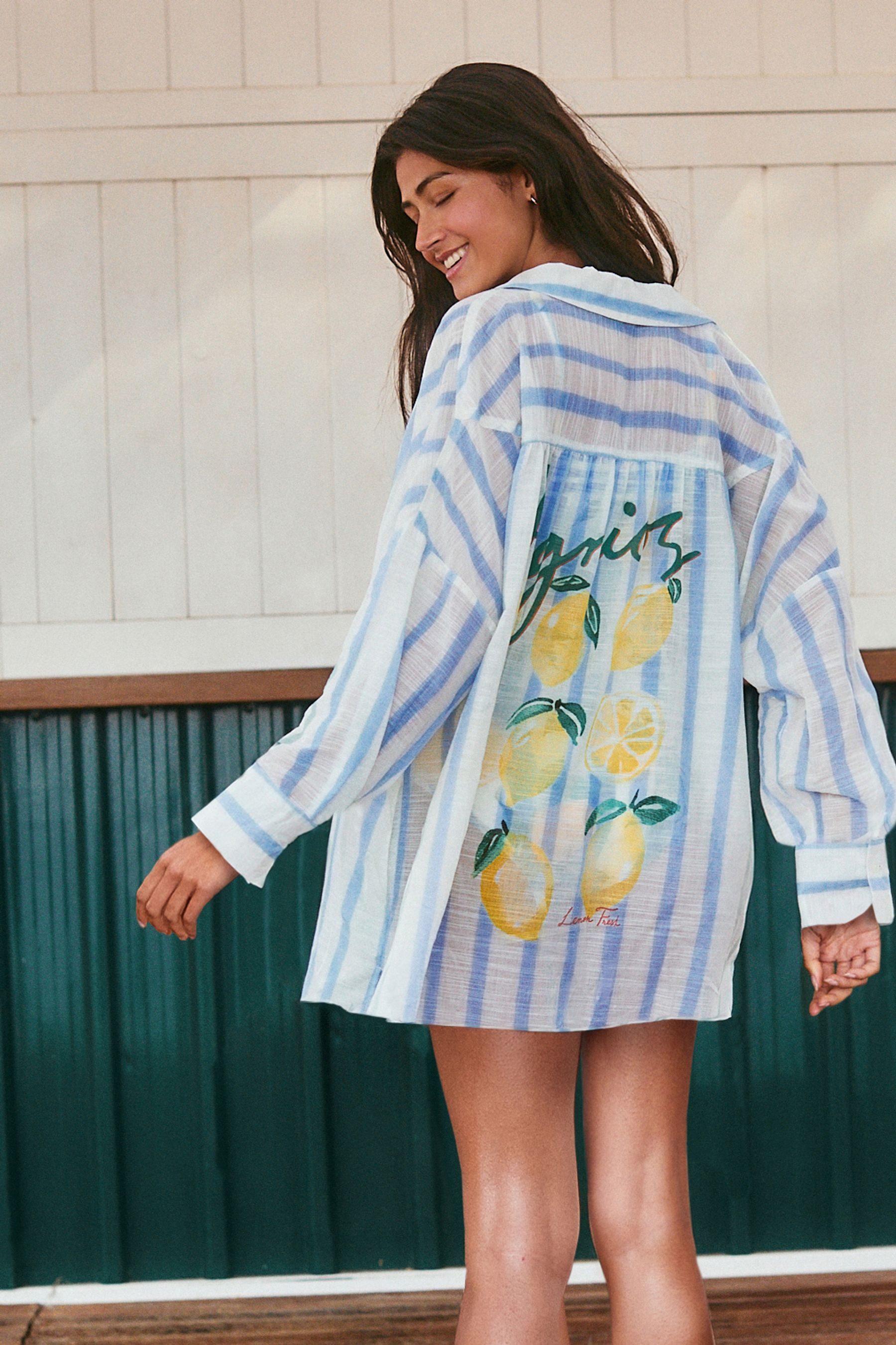 Next Strandshirt Strandkleid aus 100 % Baumwolle günstig online kaufen