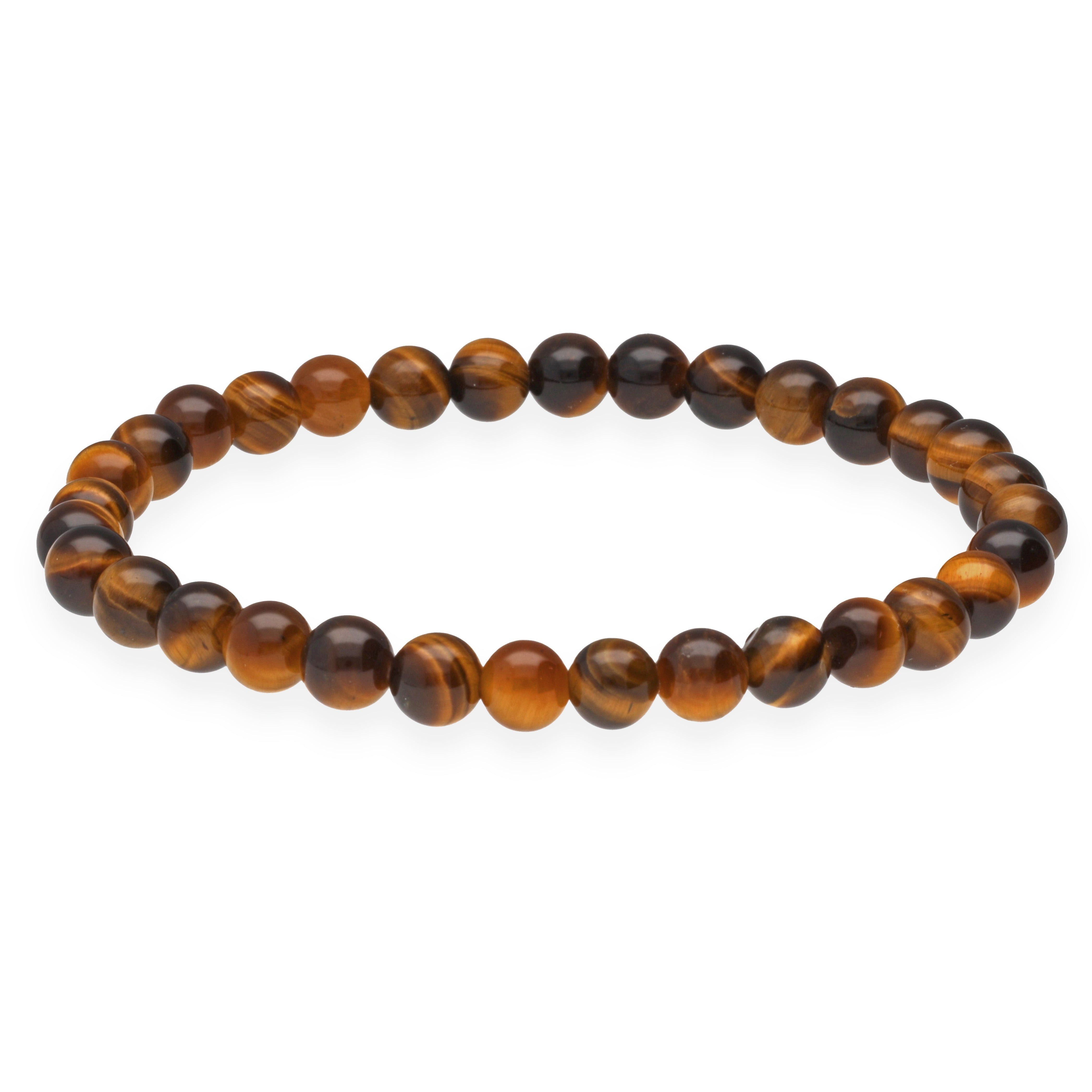 Lebensquelle Plus Armband Tigerauge Kugelarmband, 6 mm