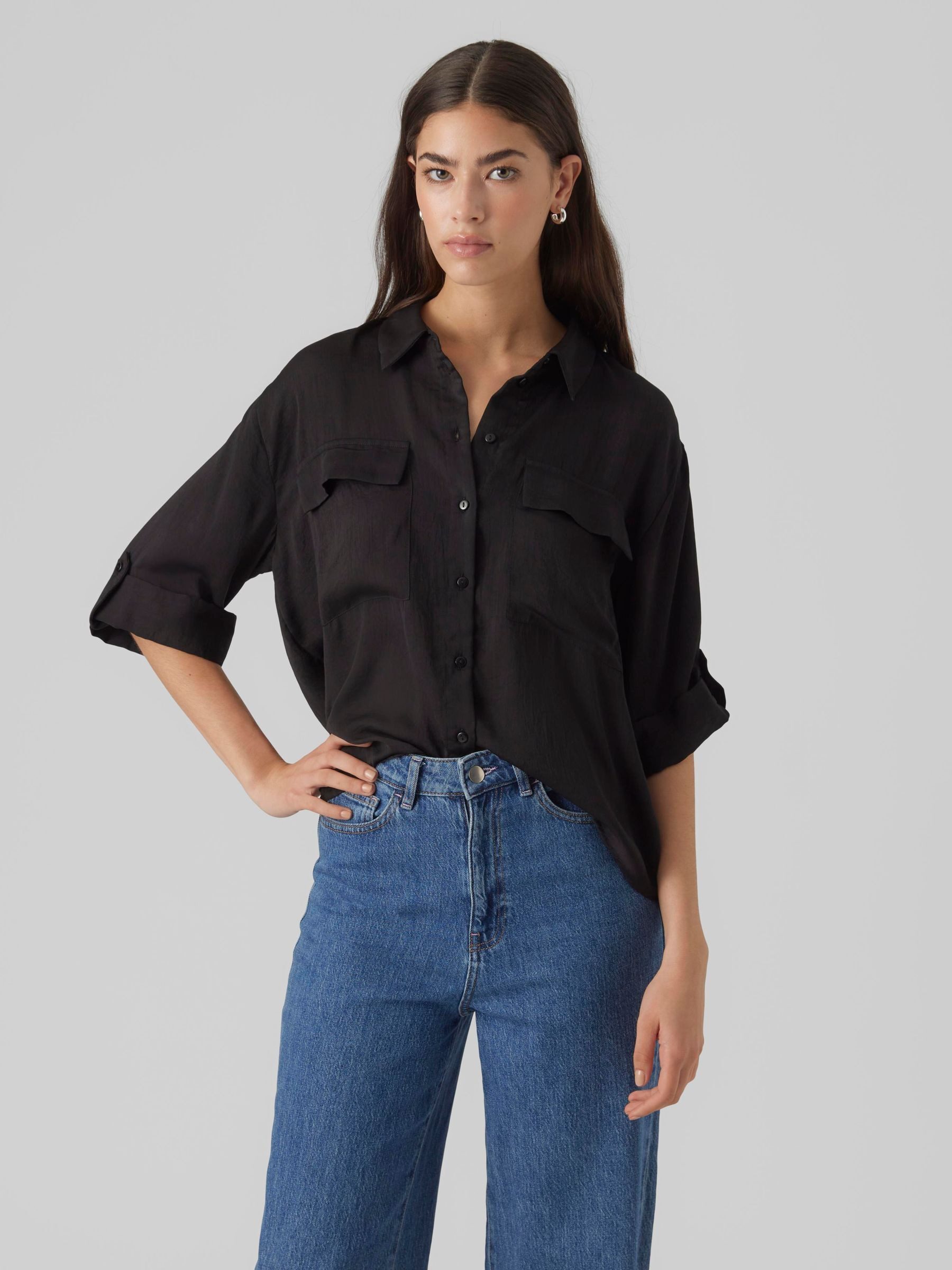 Kurzarmbluse VMFABIANA 3/4 SHIRT VMA NOOS