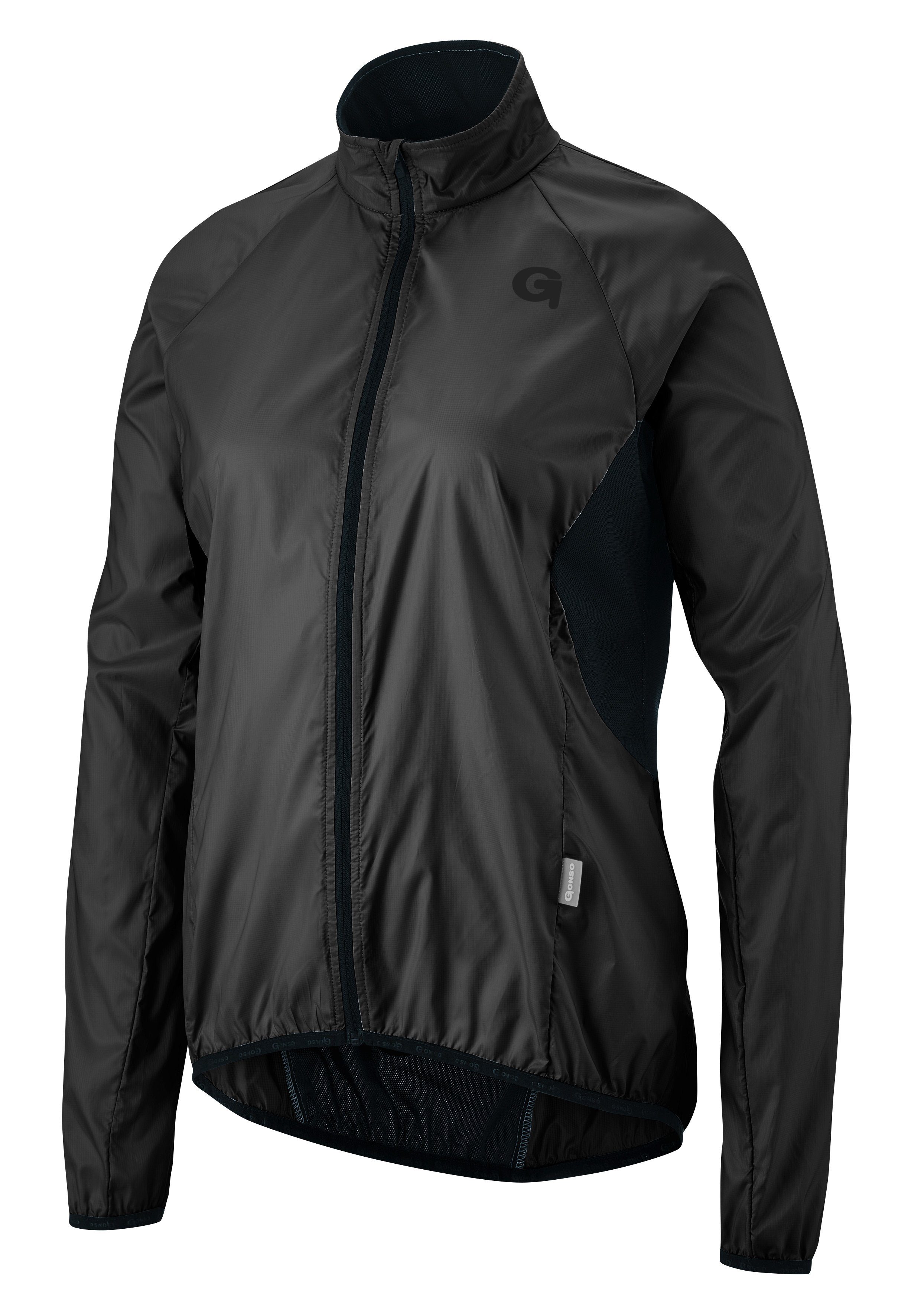 100% Gonso winddicht Fahrradjacke leicht, Scrivia Extra schwarz