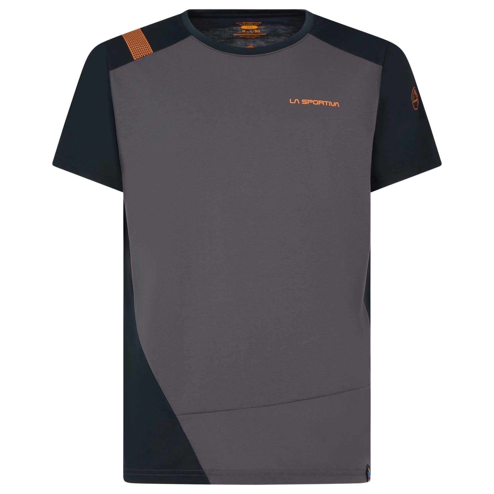 La Sportiva T-Shirt La Sportiva M Grip T-shirt Herren Kurzarm-Shirt Carbon - Black