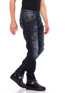 Cipo & Baxx Bequeme Jeans mit lässigen Destroyed-Elementen