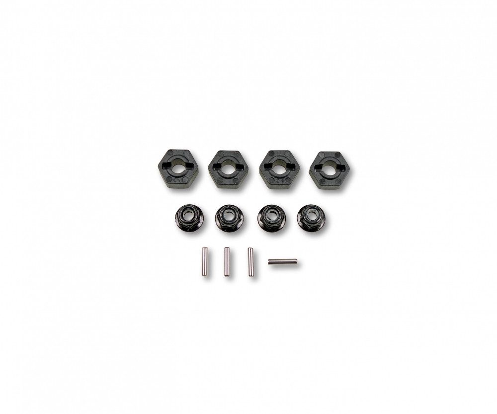 Carson XS Radmitnehmer- Radmutter-Set (4) RC-Ladegerät