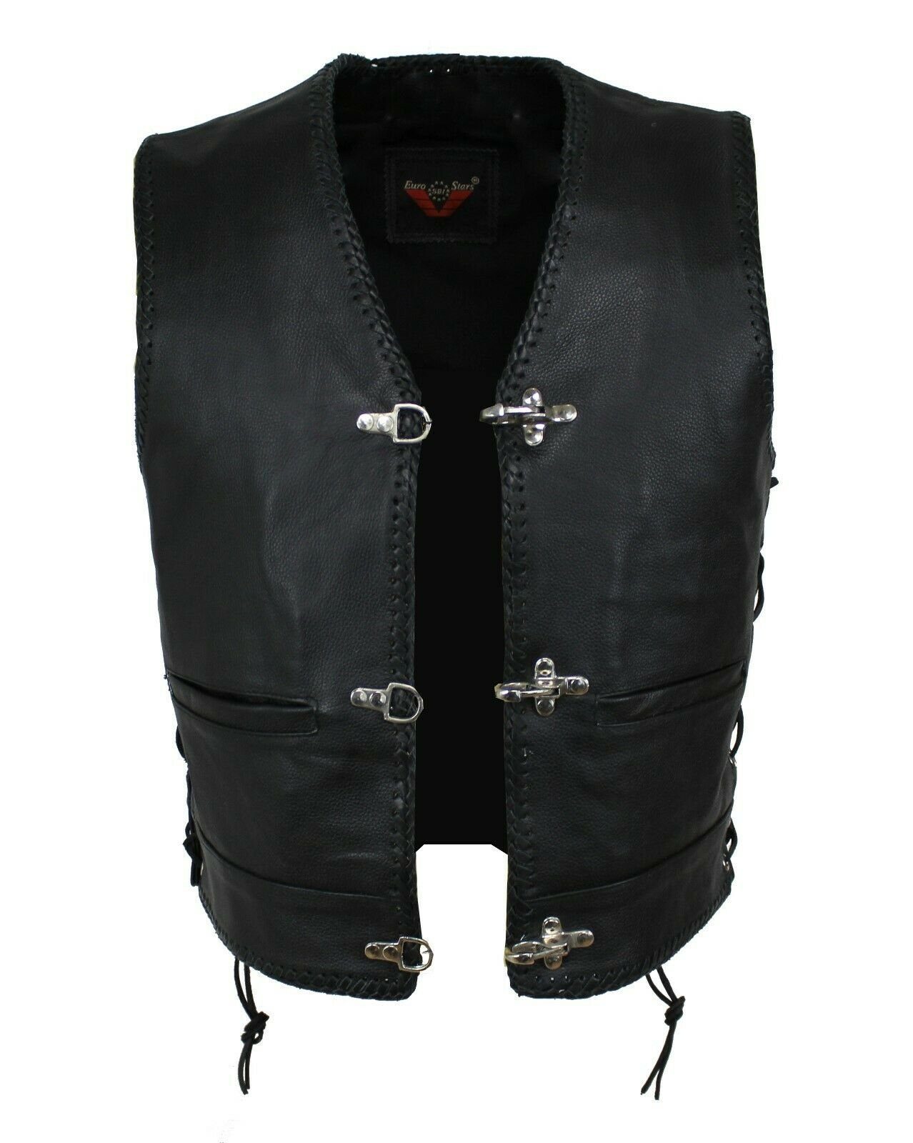 Alpha Speeds Motorradweste Lederweste Bikerweste Motorrad Kutte Biker Chopp günstig online kaufen