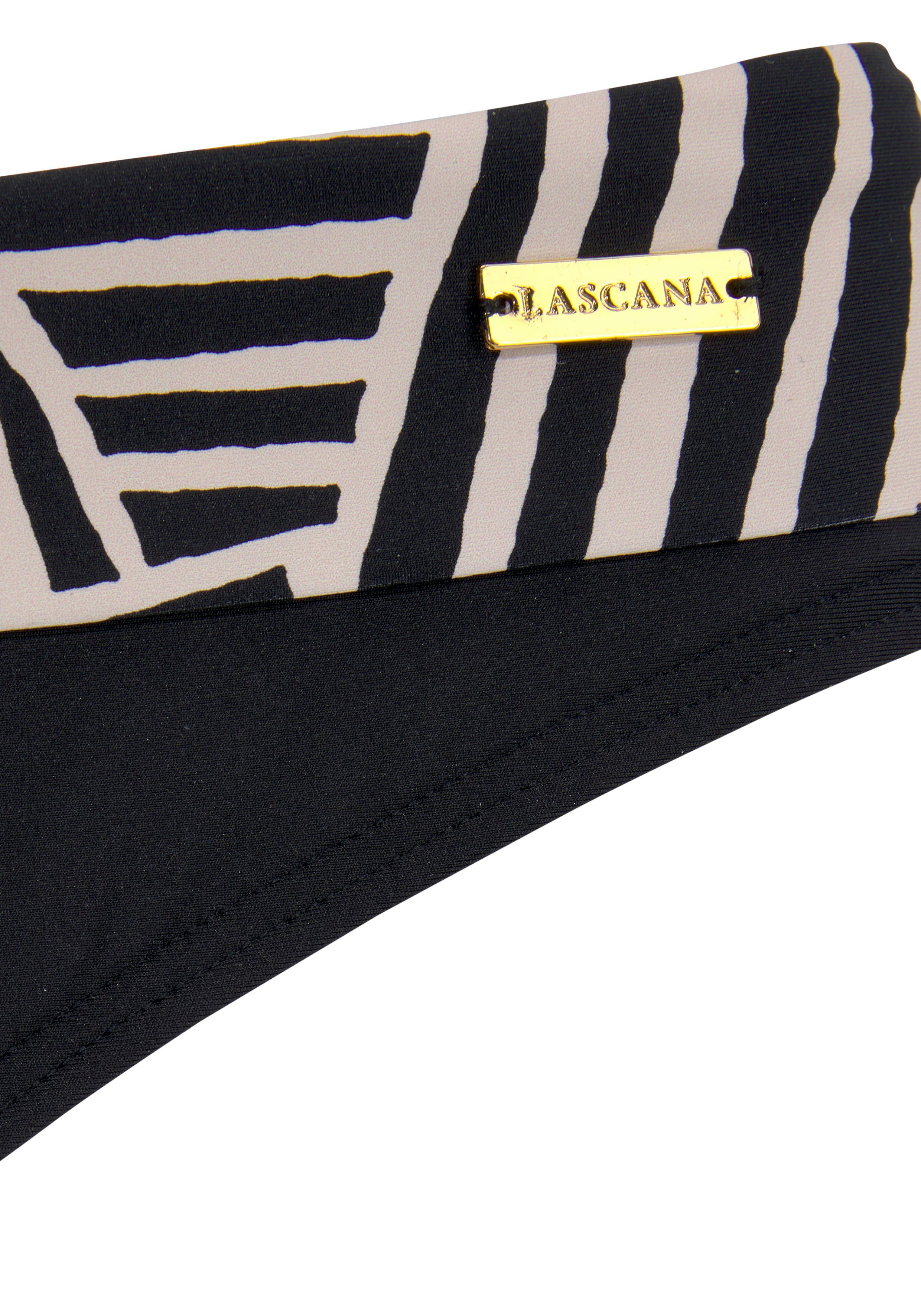 LASCANA Bikini-Hose Cleo mit geografischem Druck