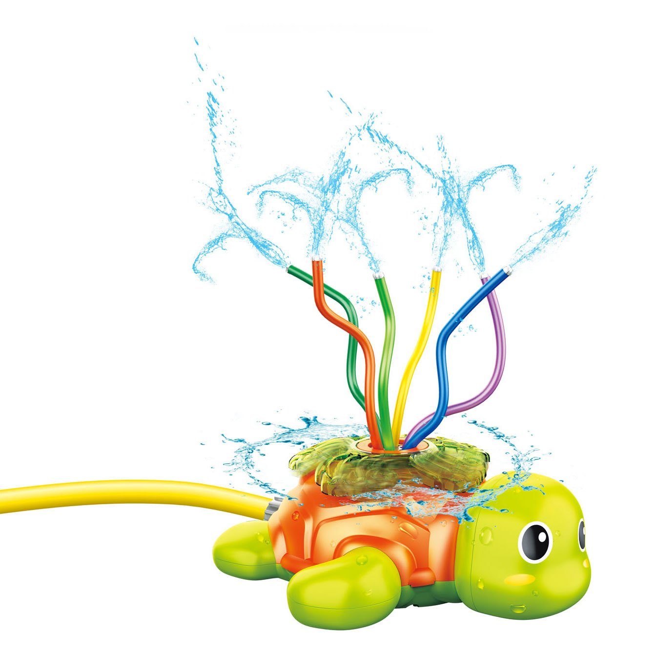 Toi-Toys Spiel-Wassersprenkler SPLASH Wassersprinkler - Schildkröte, mit Universalanschluss für Gartenschläuche