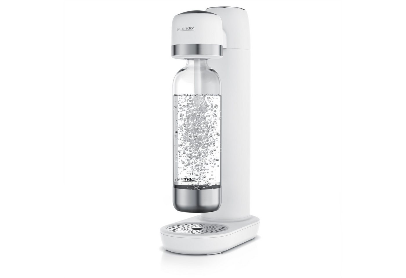 Arendo Wassersprudler Soda Streamer mit 1000 ml Flasche, kompatibel mit 60 l CO2 Zylindern, (Set, 2-tlg., Soda Maker, PET-Flasche), Soda Maker mit Wasserflasche, BPA-frei, fein dosierbar, Carbonator
