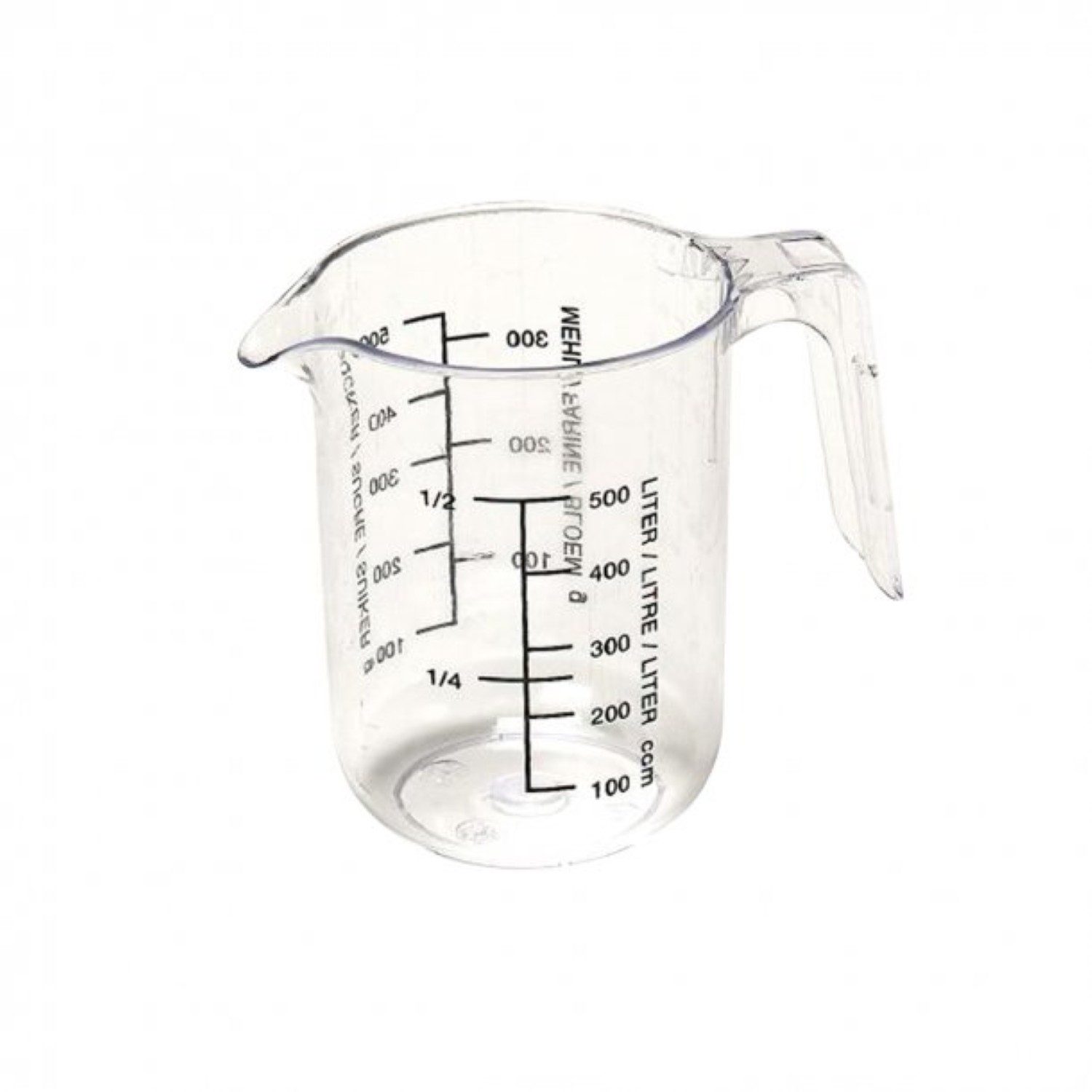 axentia Messbecher, (1-St), aus Kunststoff - 500 ml, mit Messskala & Ausguss