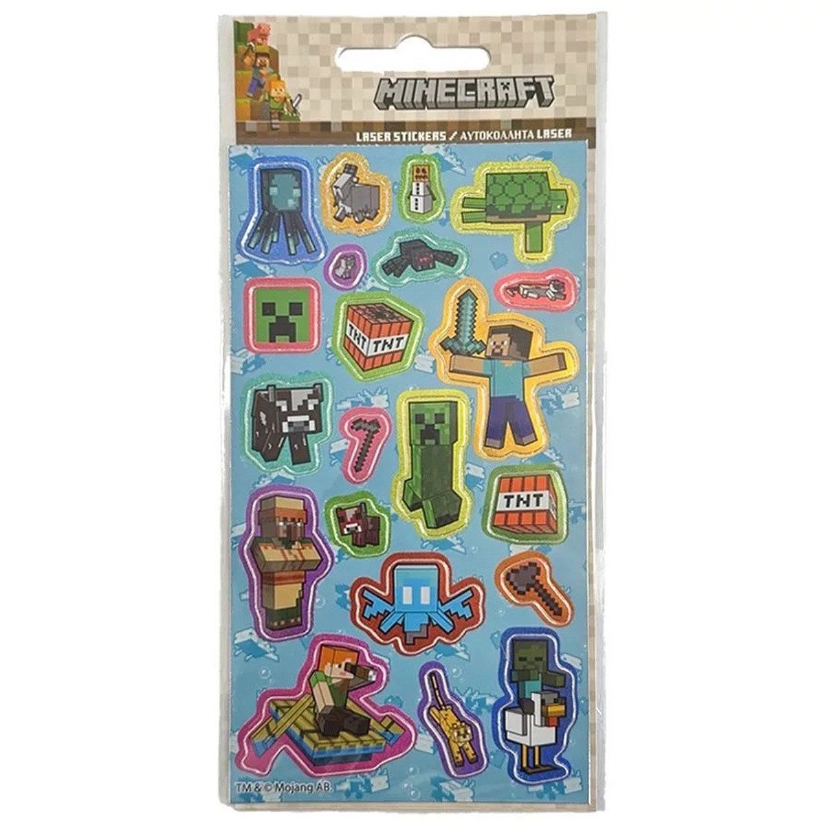 Minecraft Kreativset Minecraft Adventures puffiges Schaumstoff Sticker Set