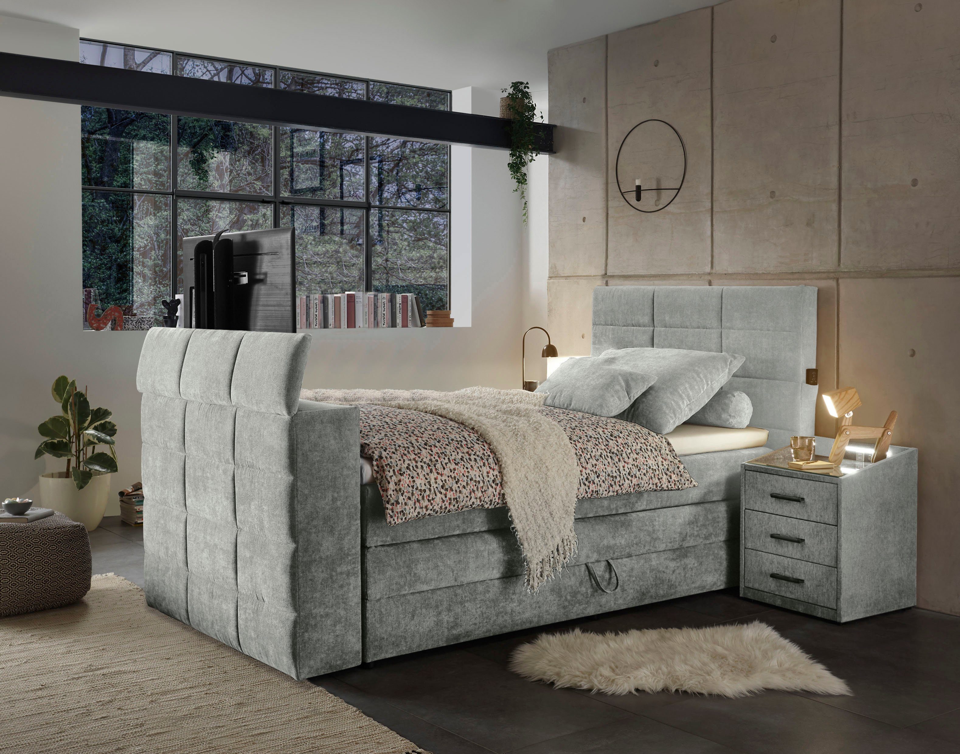 ED EXCITING DESIGN Boxspringbett Denver, inkl. günstig online kaufen