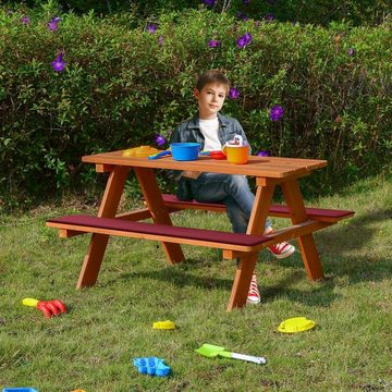 Coemo Garten-Kindersitzgruppe, (Set, 1-tlg), Picknicktisch Kinder Sitzgruppe Sitzgarnitur