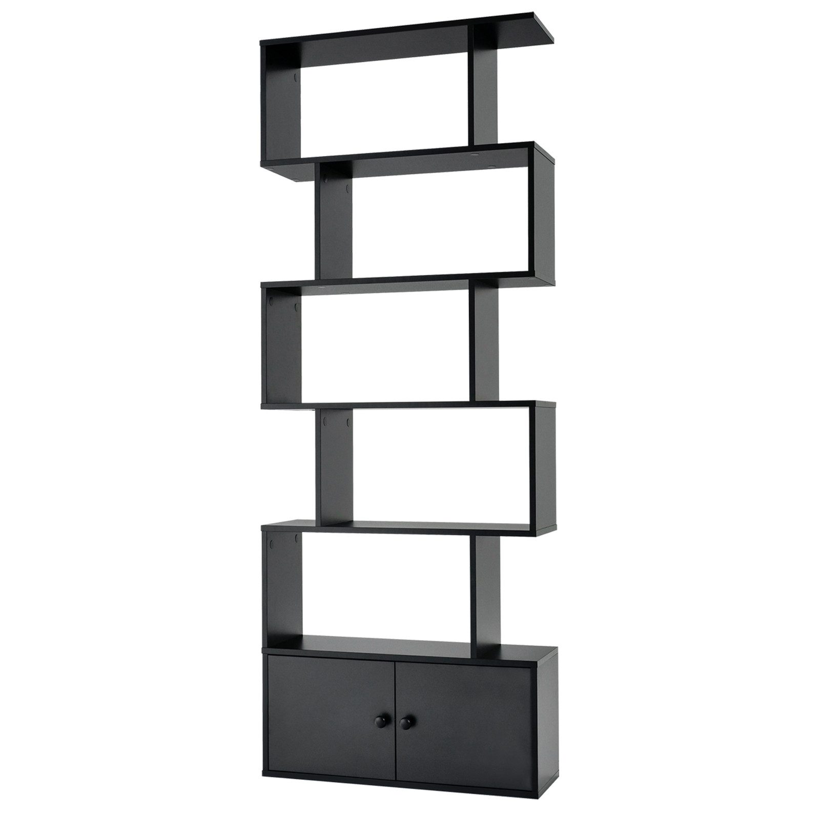 COSTWAY Bücherregal 6 Ebenen Standregal, 183 x 70 x 23 cm, aus Holz günstig online kaufen